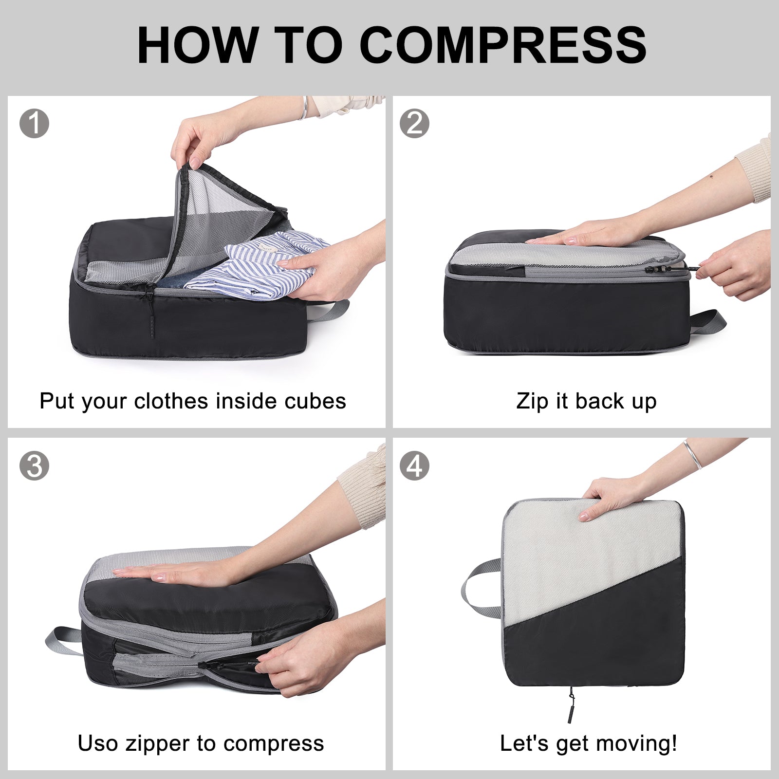 CLUCI Ultralight Packing Cubes 7 Set