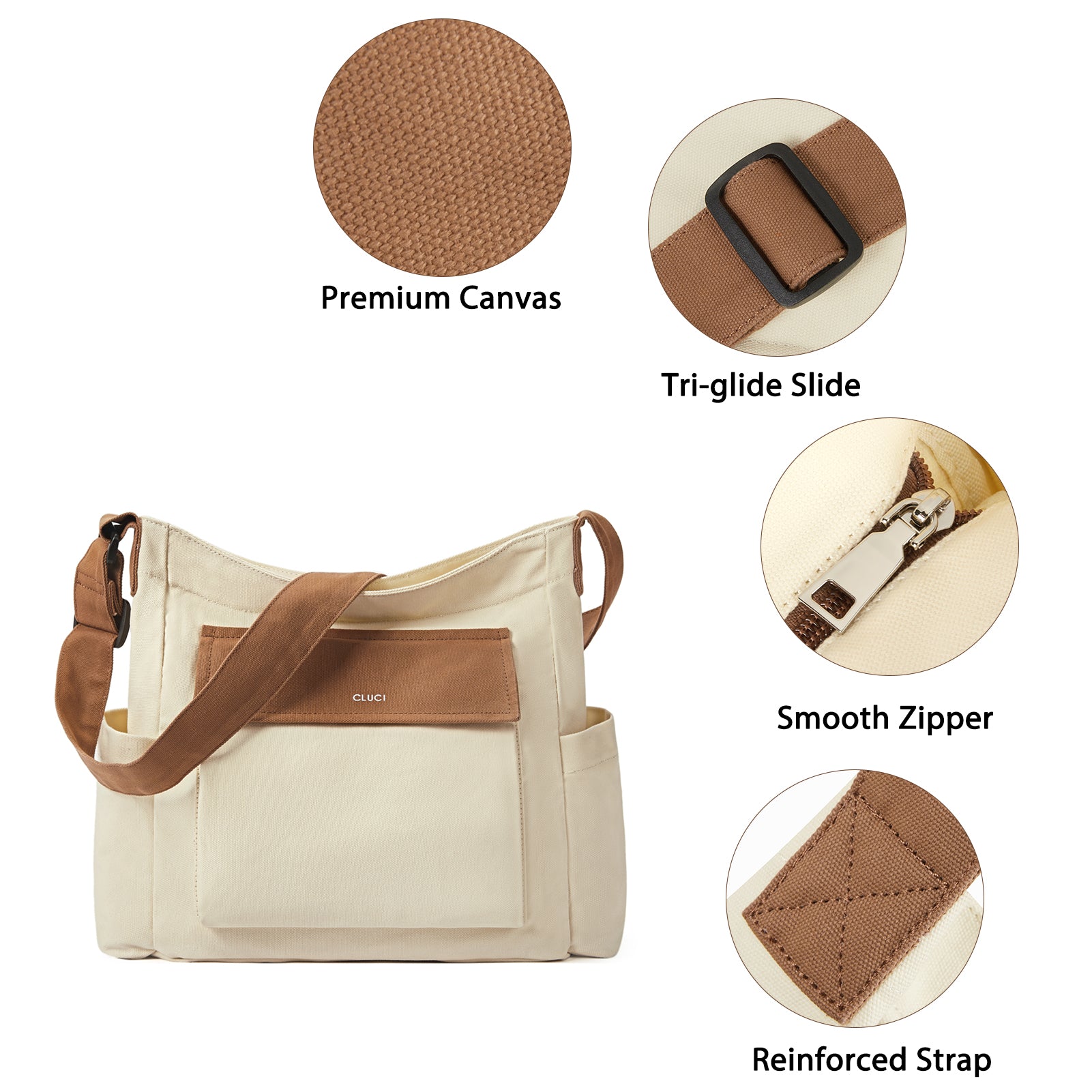 Canvas Messenger Bag Large Hobo Crossbody Bag Tote Bag for Women and Men hippie bag side bag satchel bags Shoulder bags