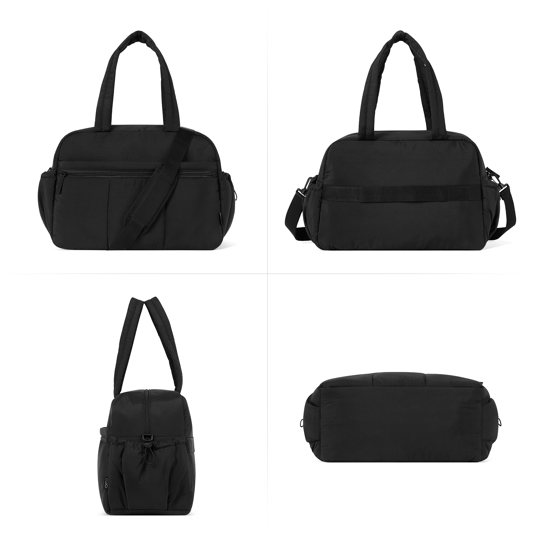 CLUCI Duffle Bag for Travel, Gym Bag for Women, Puffer Tote Small Carry On Bag, 30L Duffle Weekender Bags with Wet Pocket