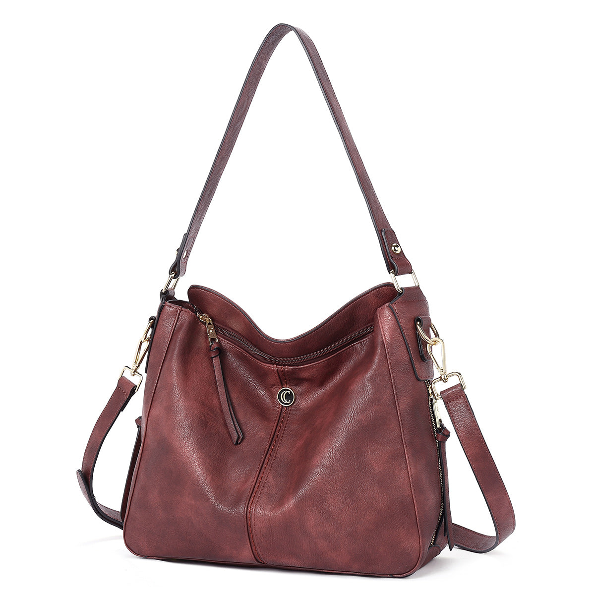 CLUCI Purses and Handbags for Women Leather Hobo Tote Fashion Ladies Crossbody Large Bucket Shoulder Bag