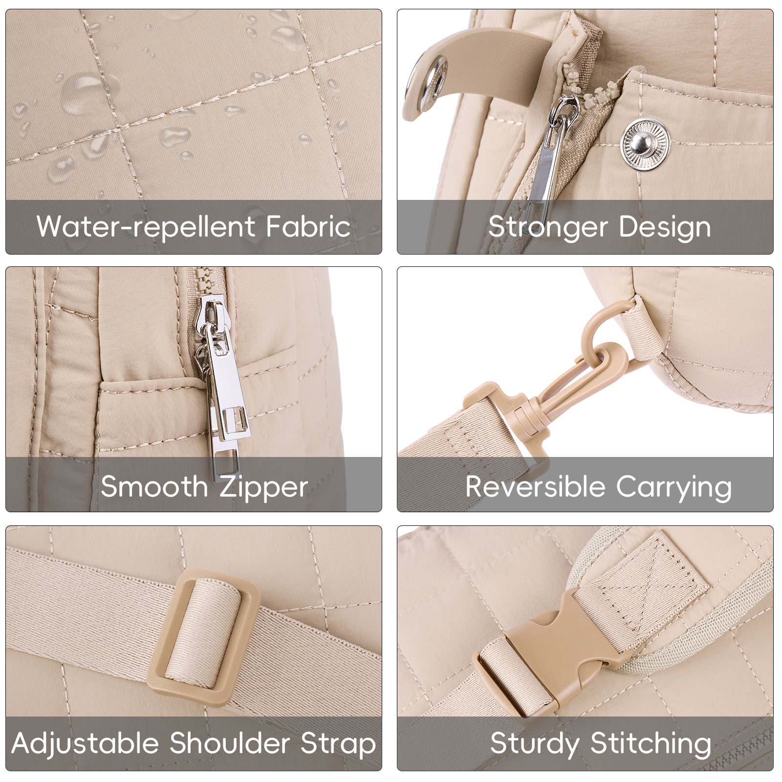 CLUCI Pickleball Puffer Sling Bag for Women