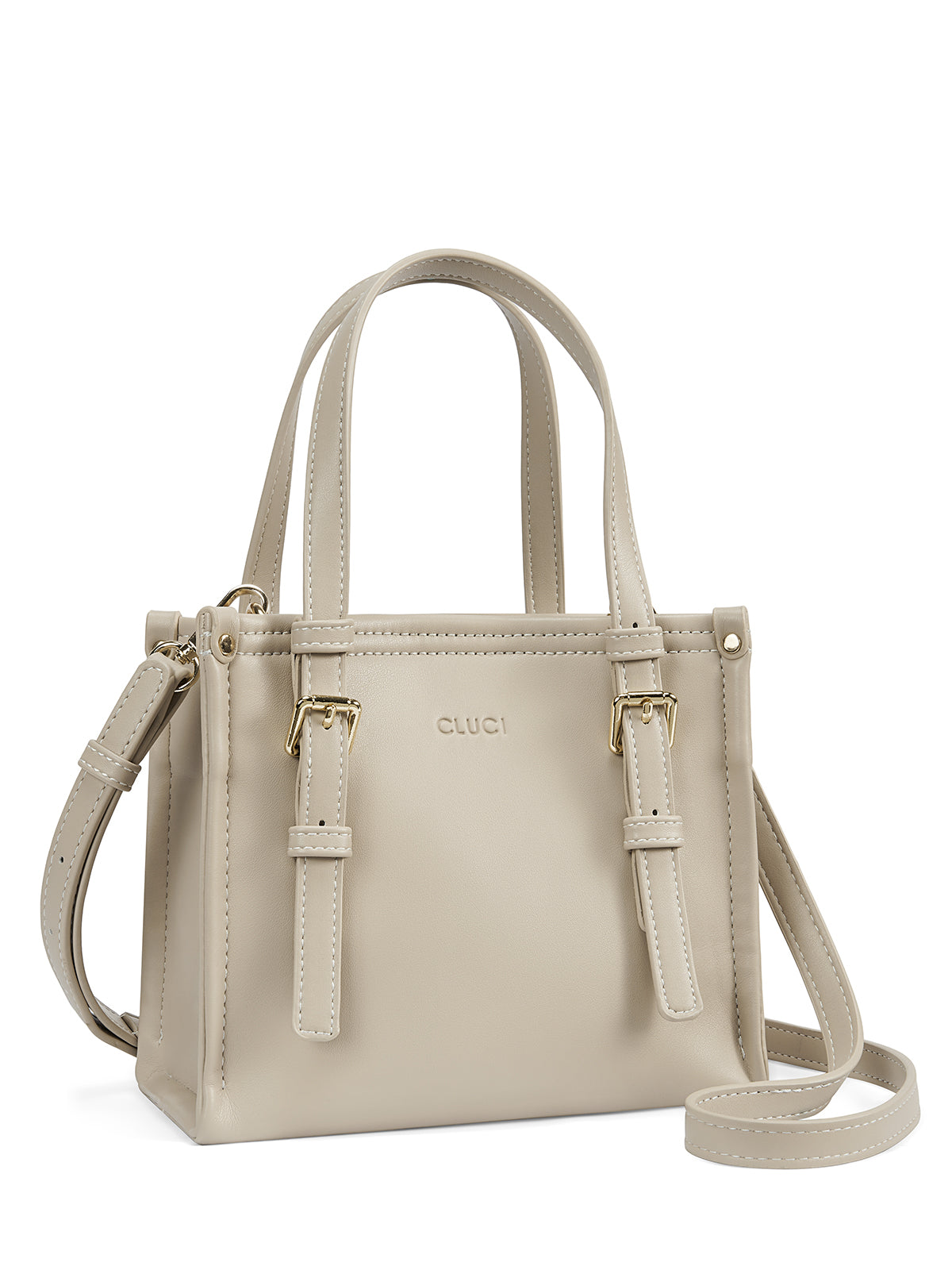 CLUCI Leather Tote Bag for Women with Adjustable Shoulder Strap