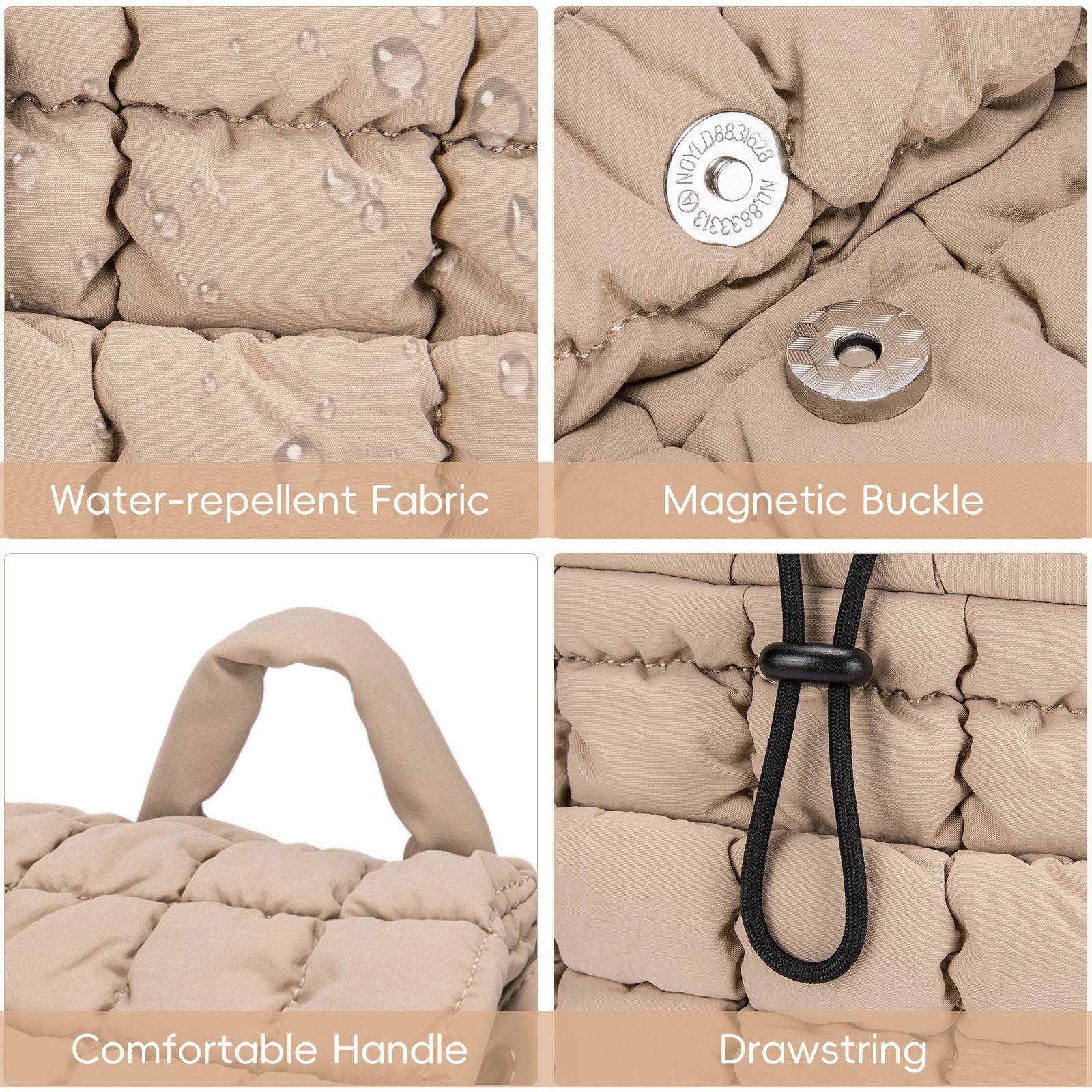 CLUCI Puffy Casual Lightweight Daypack for Women — Travel & Work