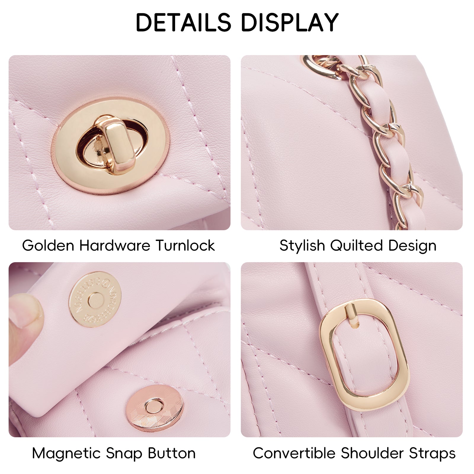 CLUCI Small Backpack Purse for Women,Mini Vegan Leather Tabby Backpack for Woman Quilted Bookbag Crossbody Bag