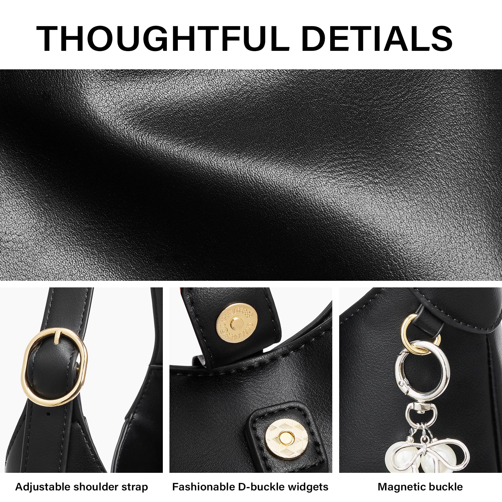 Cluci Luxe Soft Leather Hobo Bags for Women with Adjustable Strap