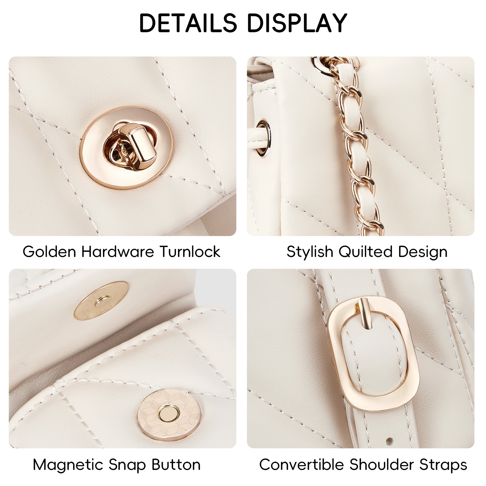 CLUCI Small Backpack Purse for Women,Mini Vegan Leather Tabby Backpack for Woman Quilted Bookbag Crossbody Bag