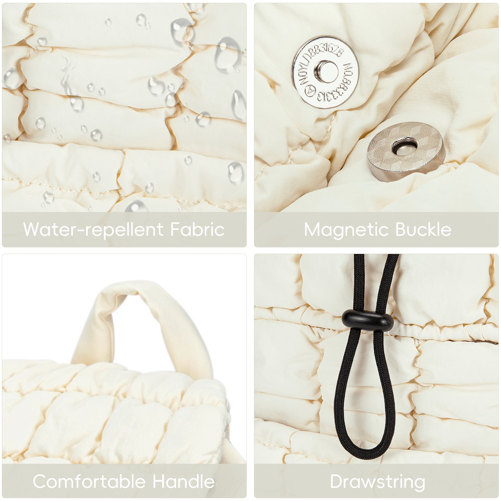 CLUCI Puffy Casual Lightweight Daypack for Women — Travel & Work