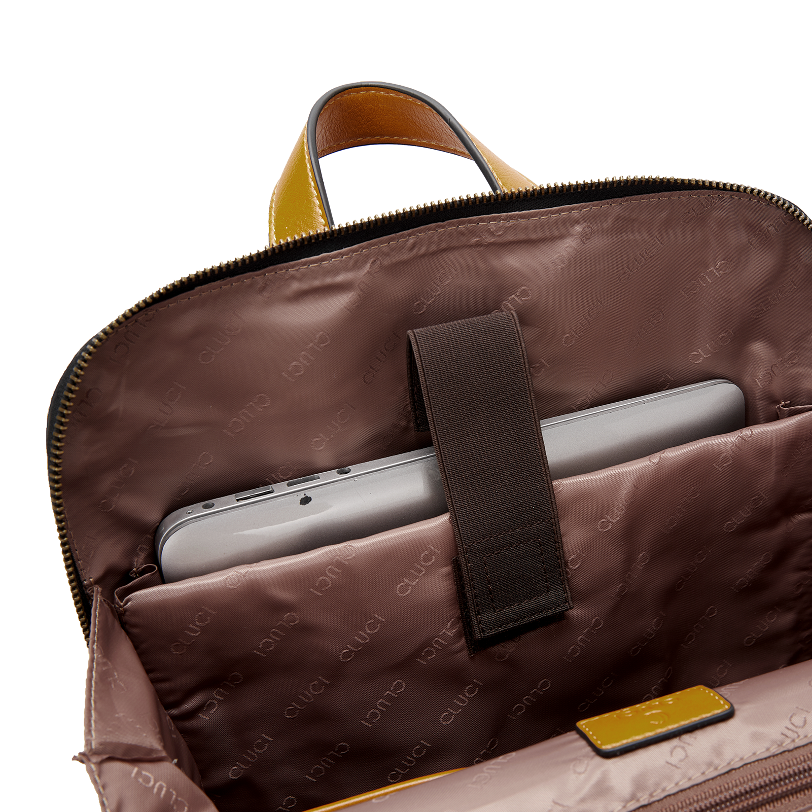 CLUCI Leather Laptop Backpack for Women 15.6 inch Computer Backpack Stylish Travel Backpack Purse for Women Work Daypack Bag