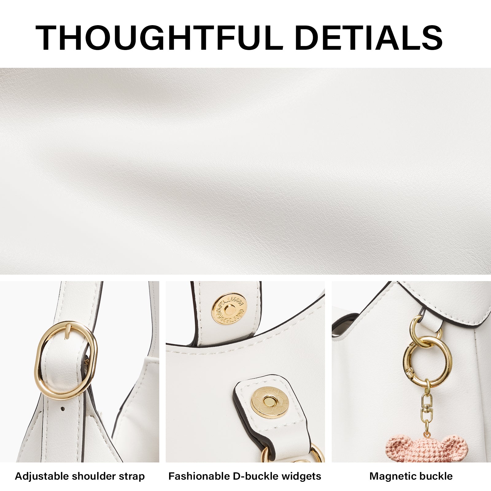 Cluci Luxe Soft Leather Hobo Bags for Women with Adjustable Strap