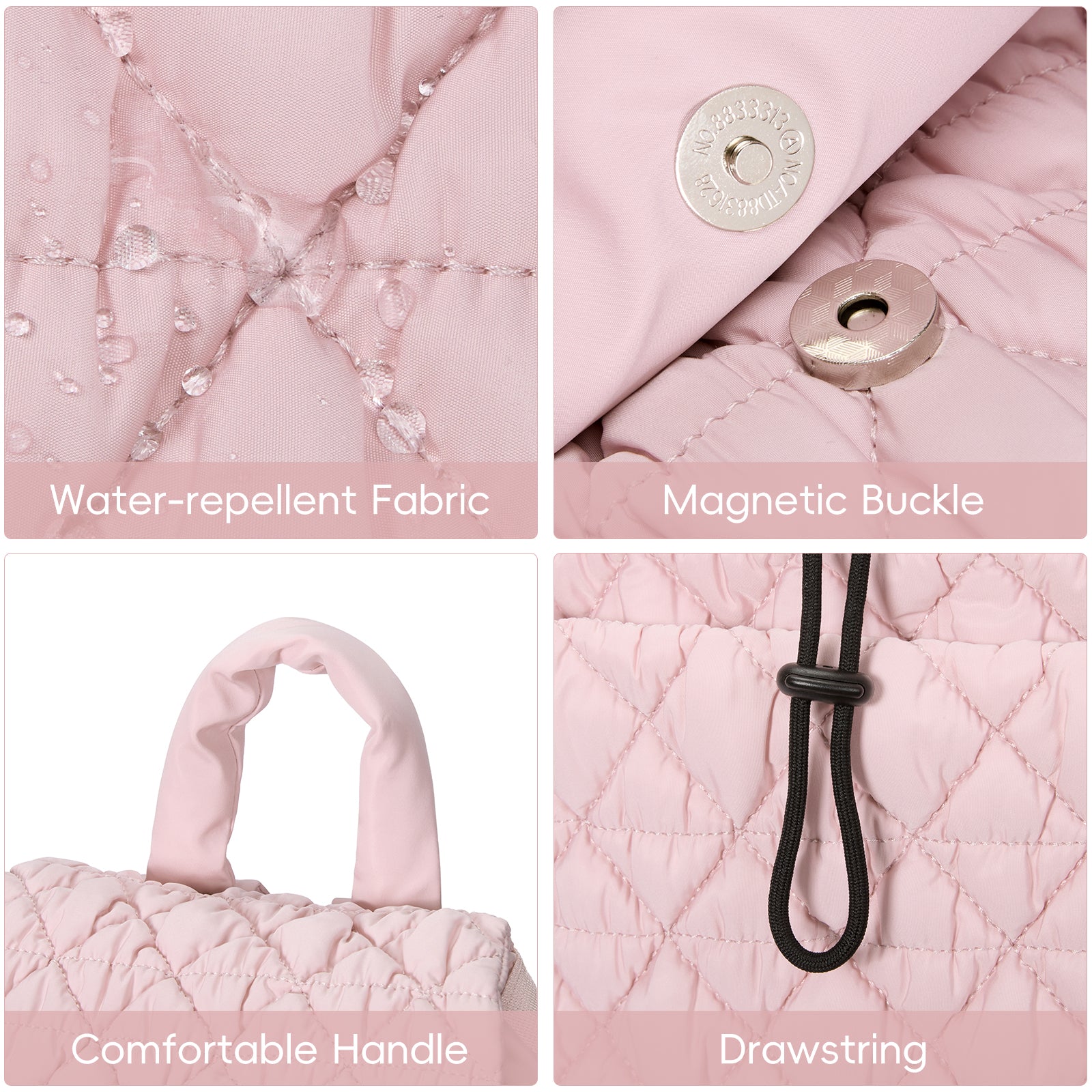 CLUCI Puffy Casual Lightweight Daypack for Women — Travel & Work