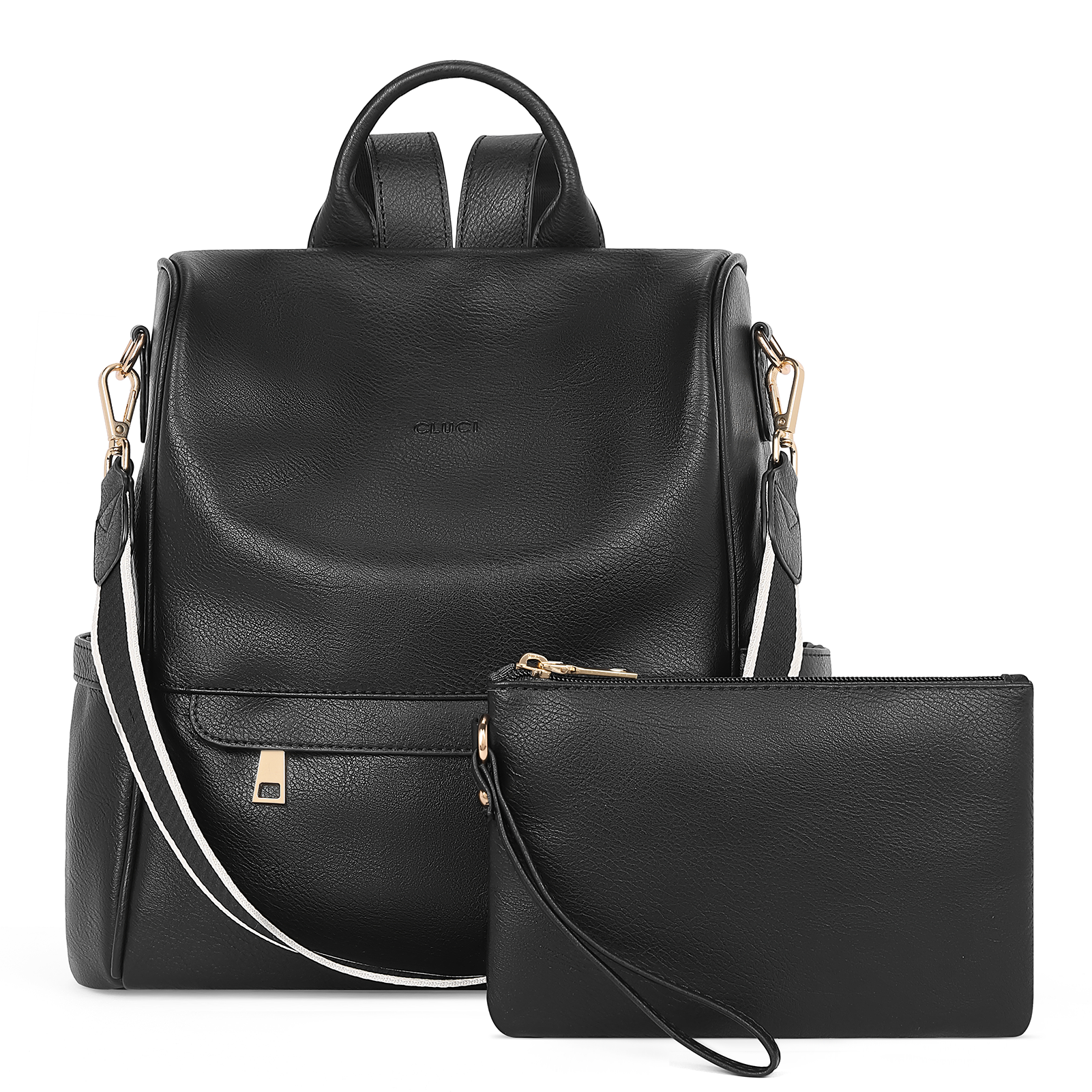 CLUCI Women Backpack Purse Fashion Leather Large Designer Travel Ladies College Shoulder Bags