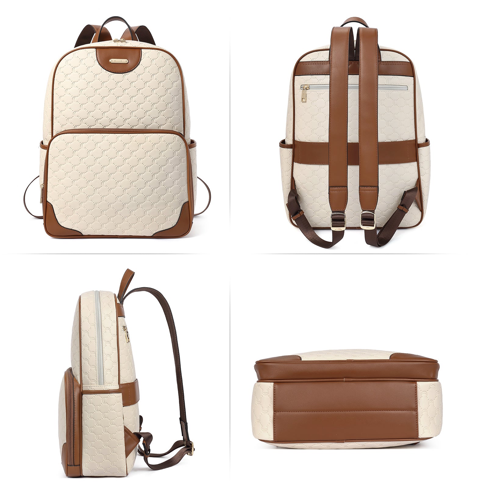 Koch Vegan Womens Designer Laptop Backpack With Luggage Strap