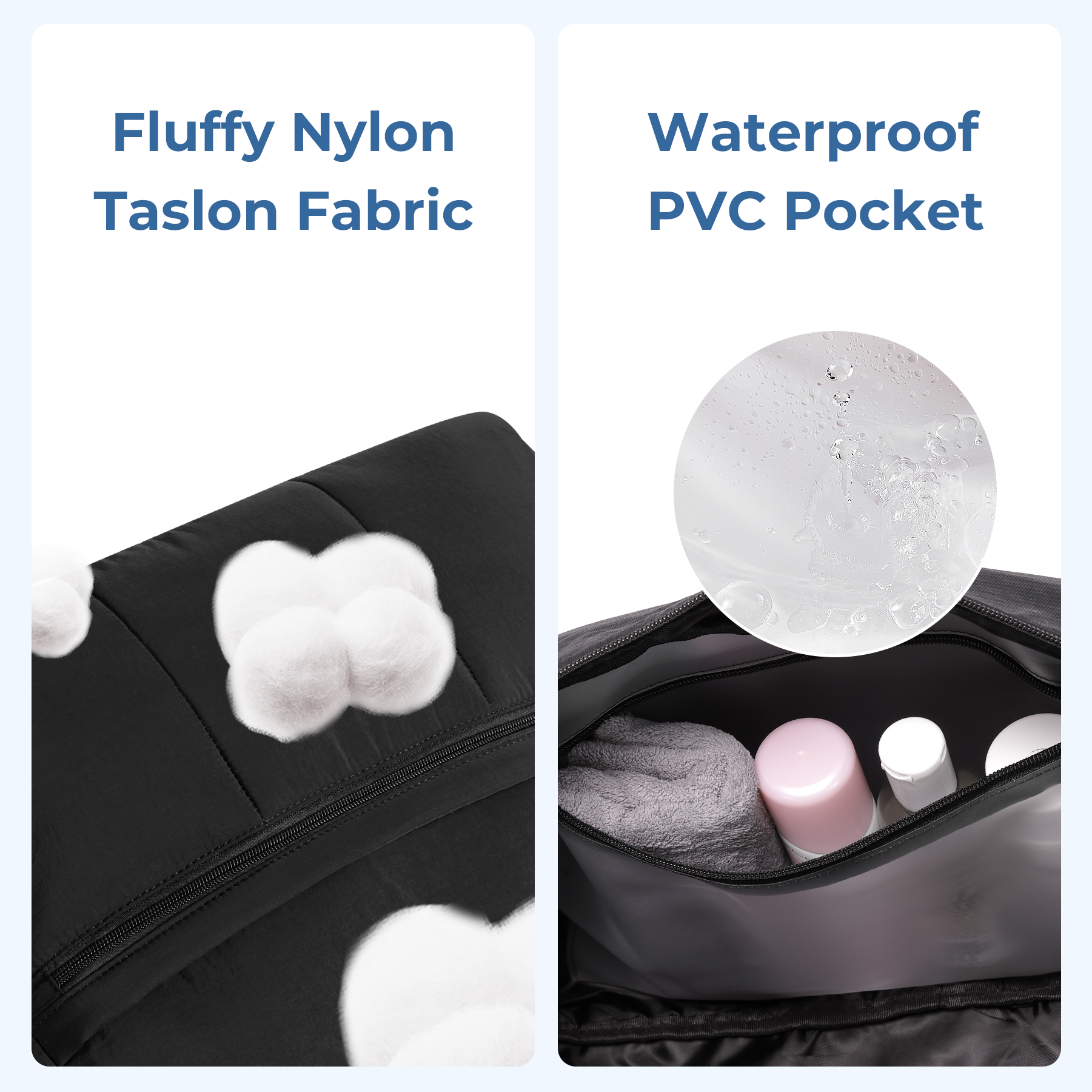 CLUCI Duffle Bag for Travel, Gym Bag for Women, Puffer Tote Small Carry On Bag, 30L Duffle Weekender Bags with Wet Pocket