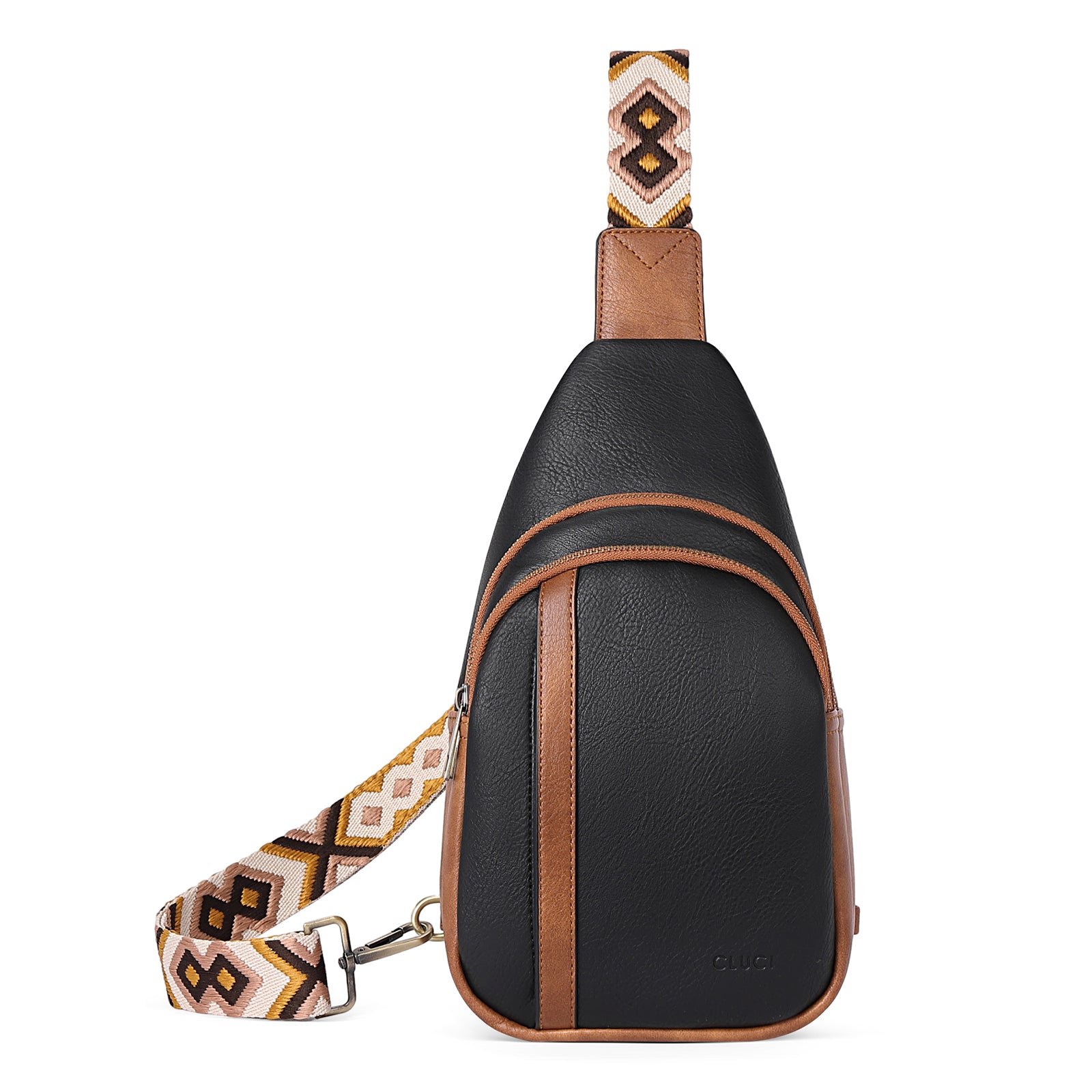 CLUCI Sling Bag Crossbody Bags for Woman Leather Cross Body Bag Sling Backpack Crossbody Chest Bag Daypack Travel