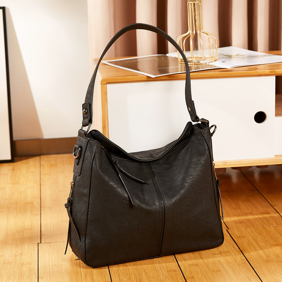 CLUCI Purses and Handbags for Women Leather Hobo Tote Fashion Ladies Crossbody Large Bucket Shoulder Bag