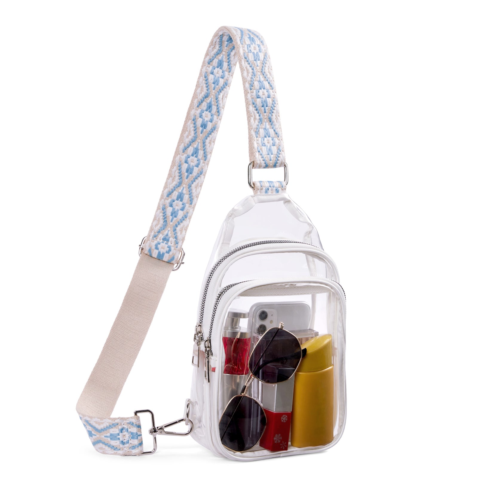 CLUCI Stadium TPU Transparent Clear Sling Bag