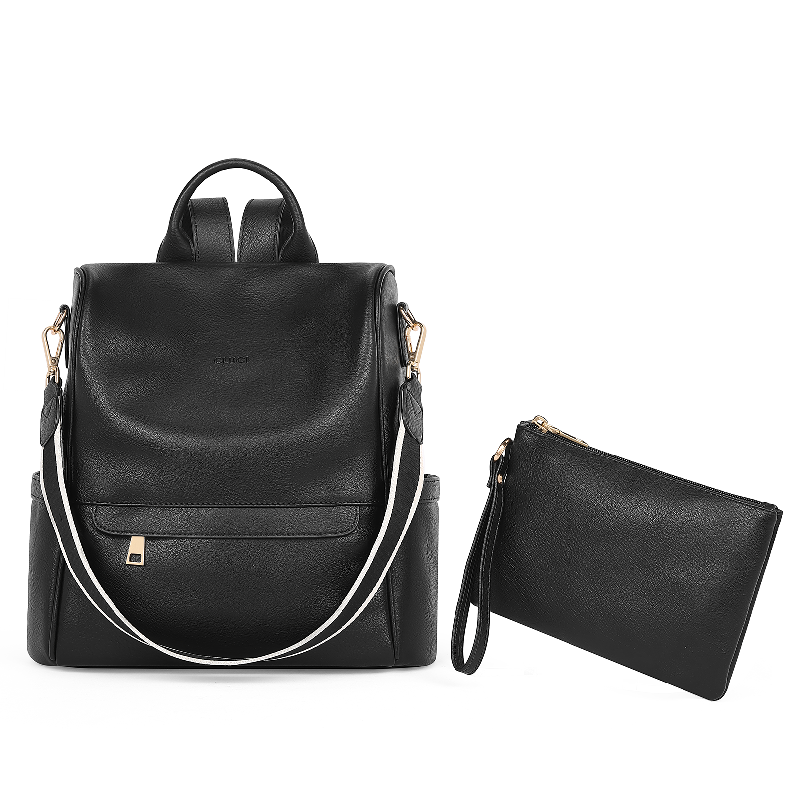 CLUCI Women Backpack Purse Fashion Leather Large Designer Travel Ladies College Shoulder Bags