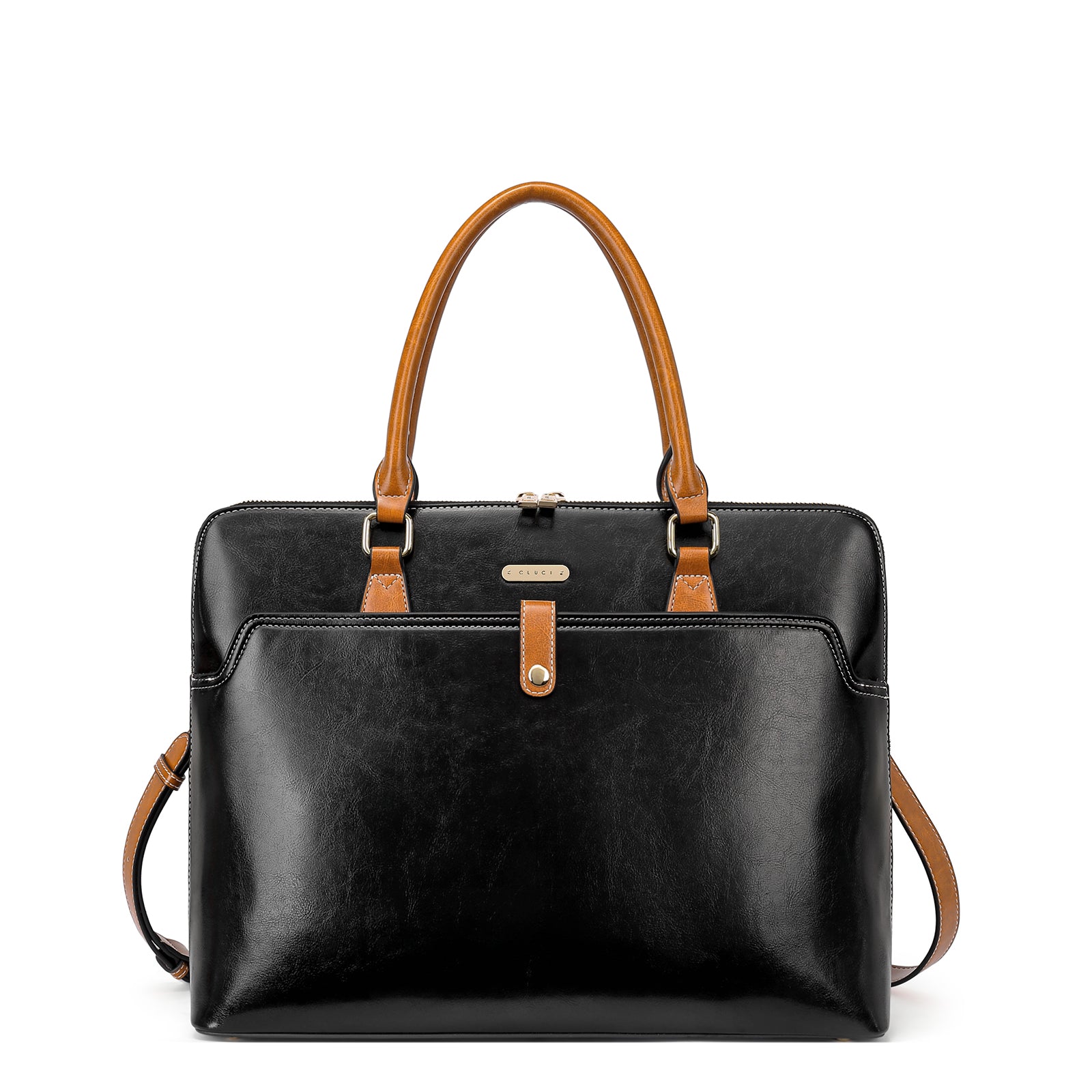 Claire Premium Leather Messenger Briefcase For School And Work