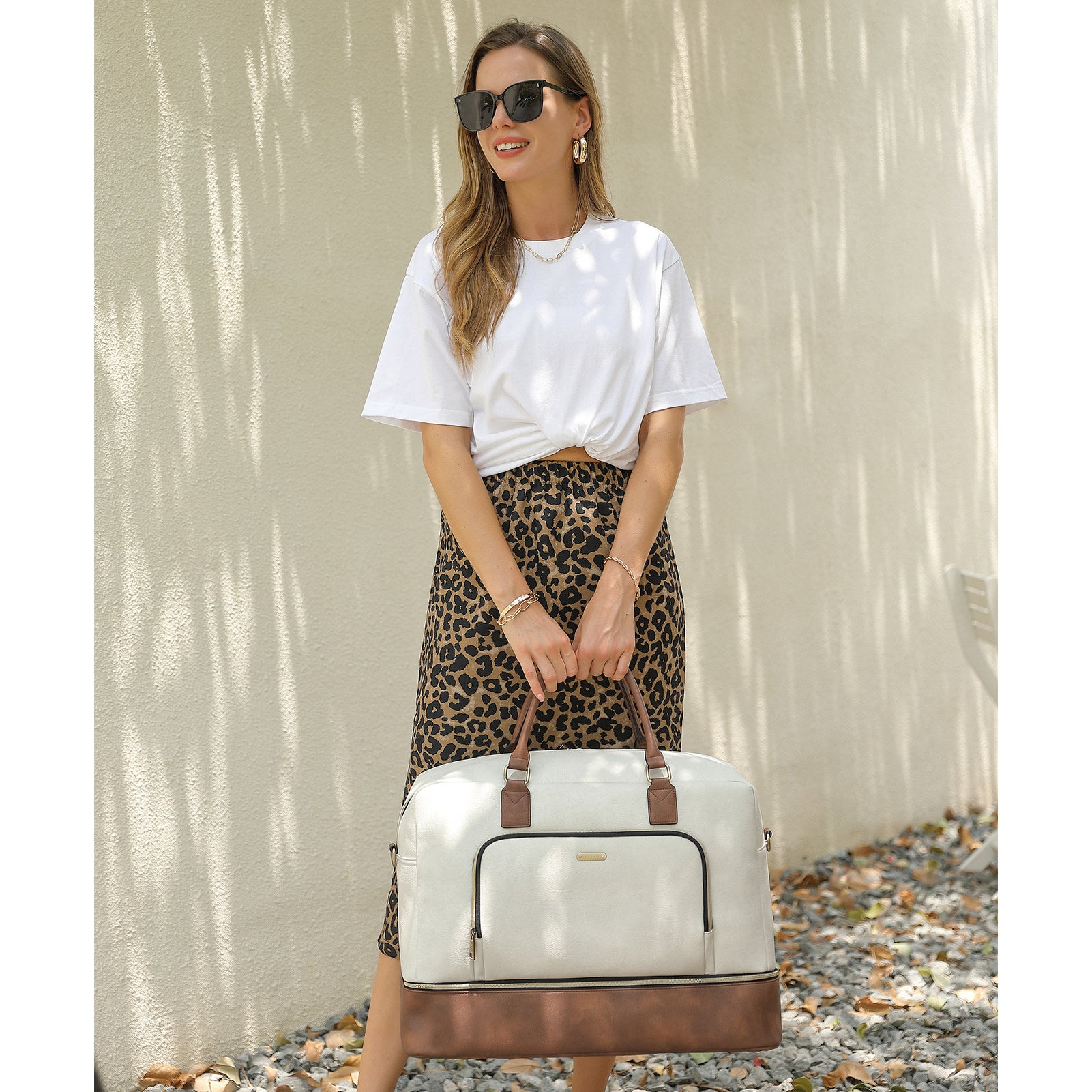 Leather Oversized Weekender Bags