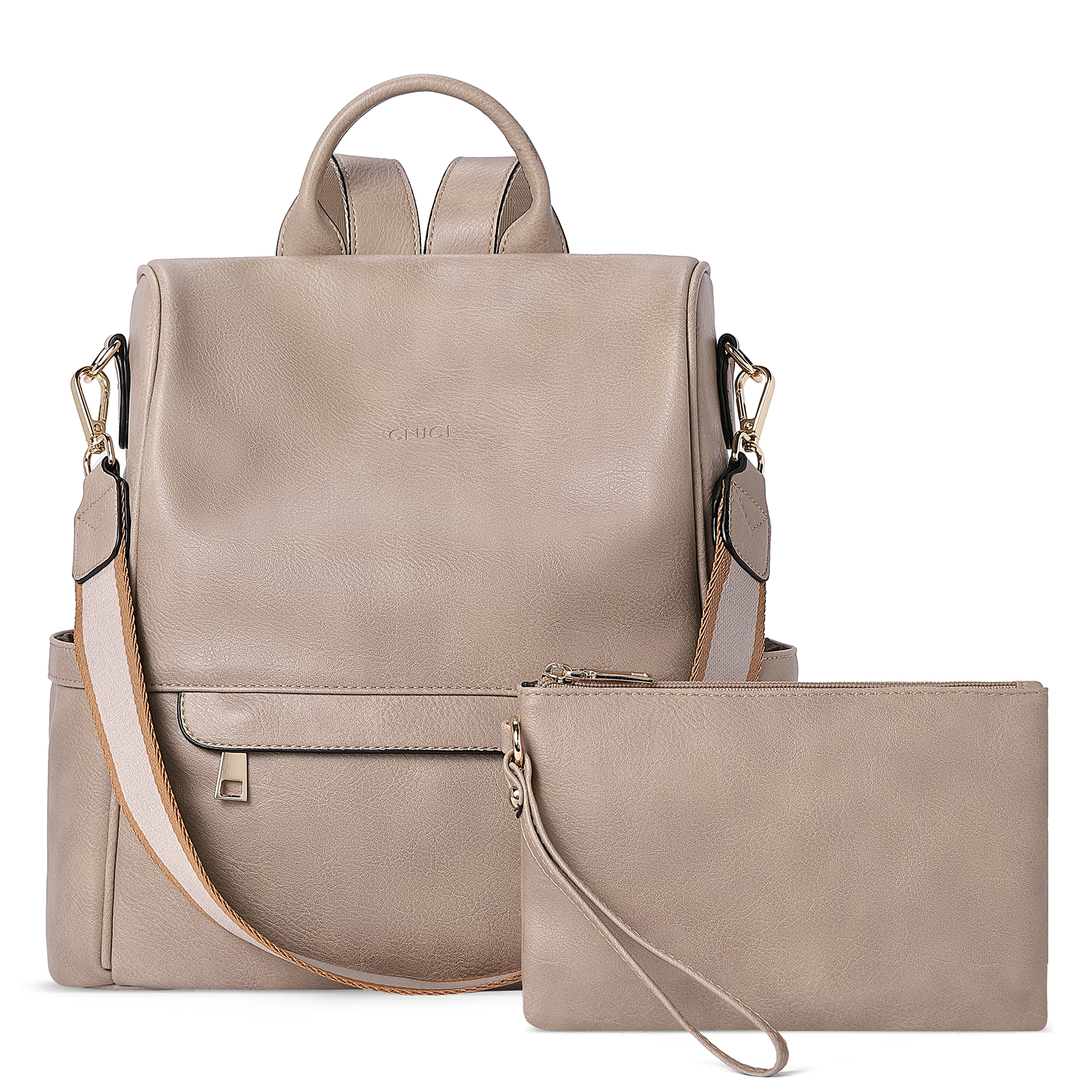 CLUCI Womens Backpack Purse Leather Anti-theft Large Fashion Designer