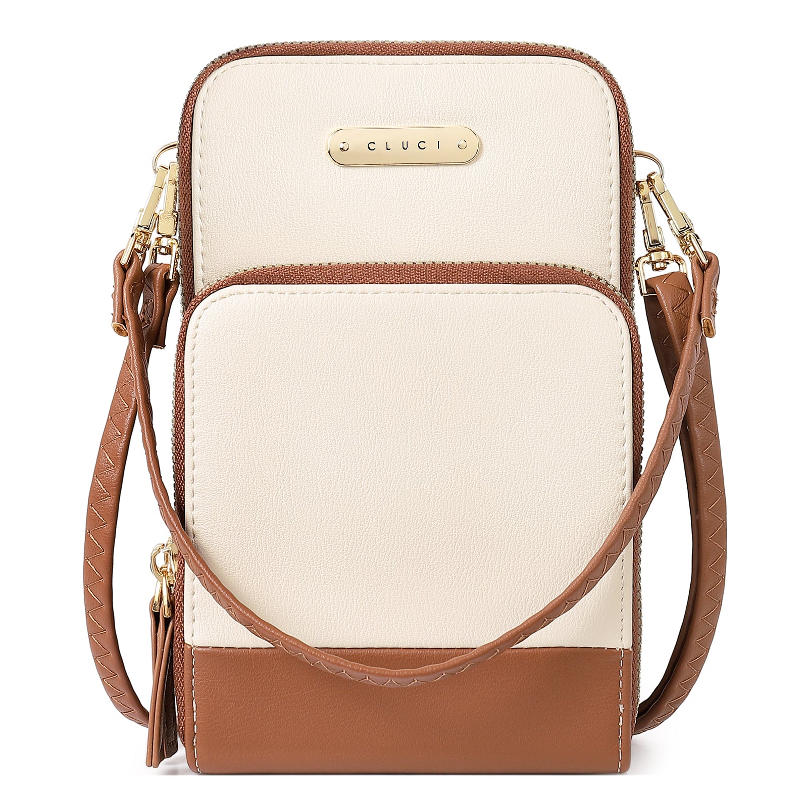 CLUCI Small Crossbody Bag for Women Leather Cellphone Shoulder Purses