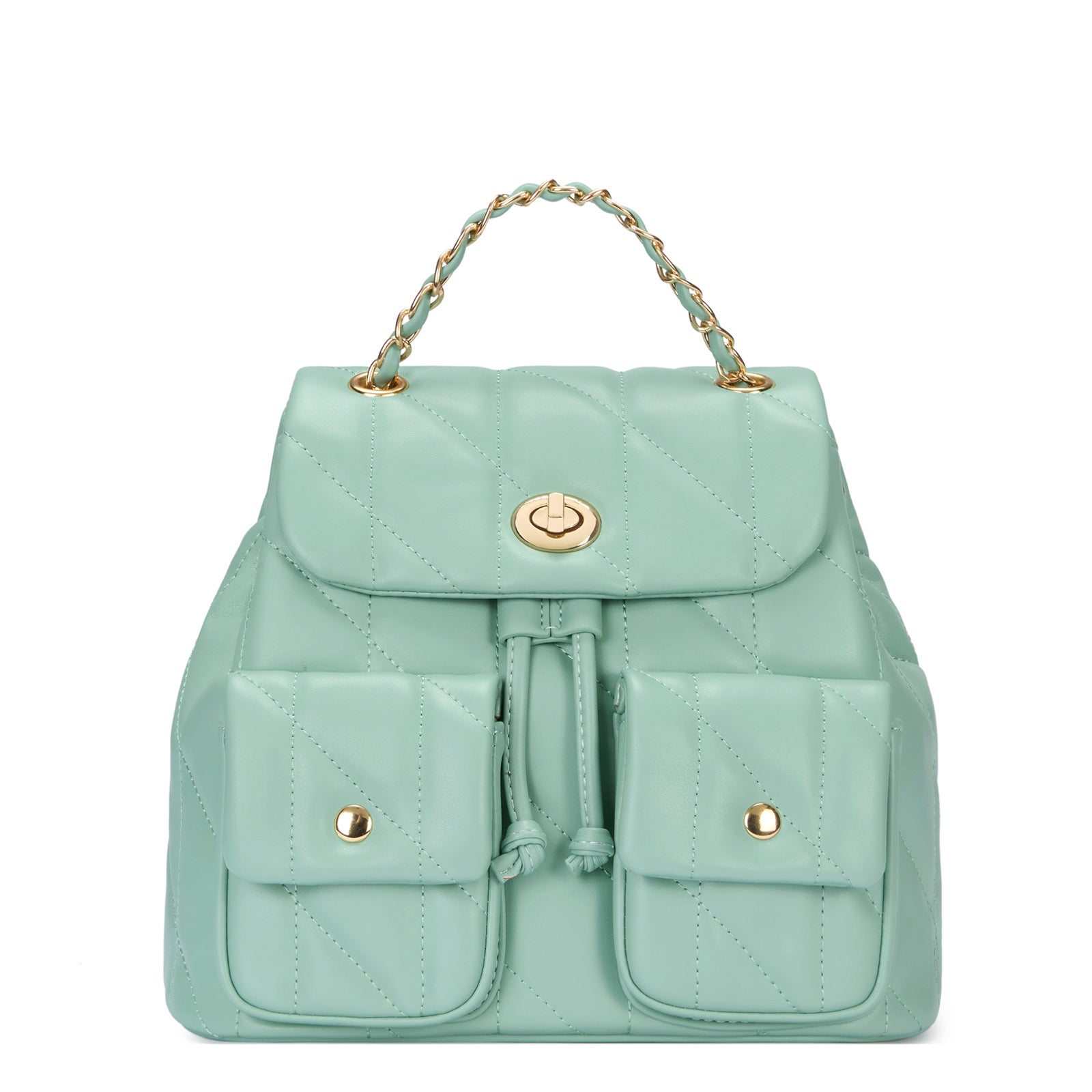 CLUCI Small Backpack Purse for Women,Mini Vegan Leather Tabby Backpack for Woman Quilted Bookbag Crossbody Bag