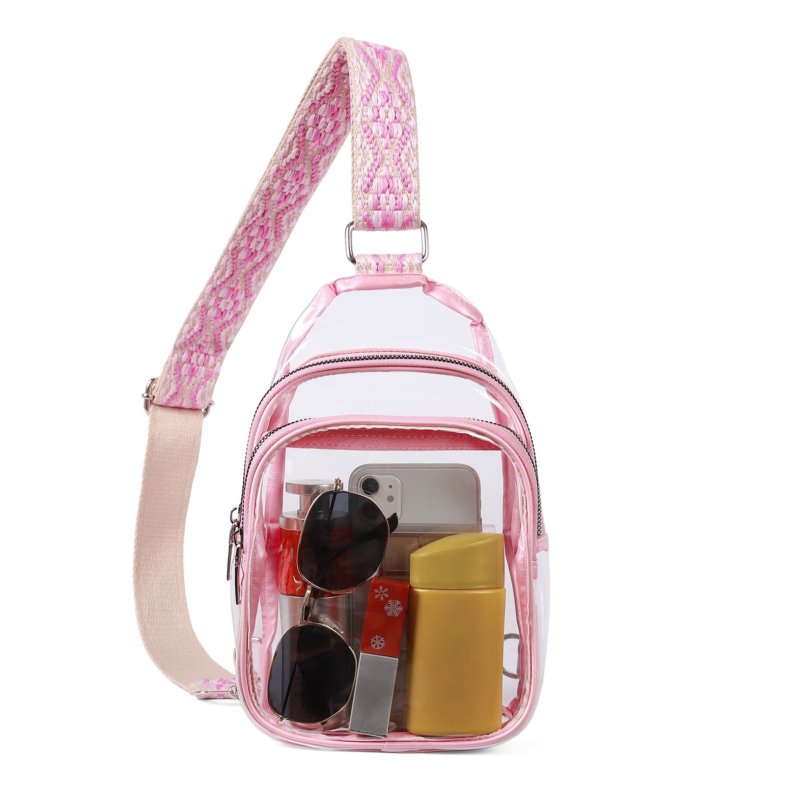 CLUCI Stadium TPU Transparent Clear Sling Bag