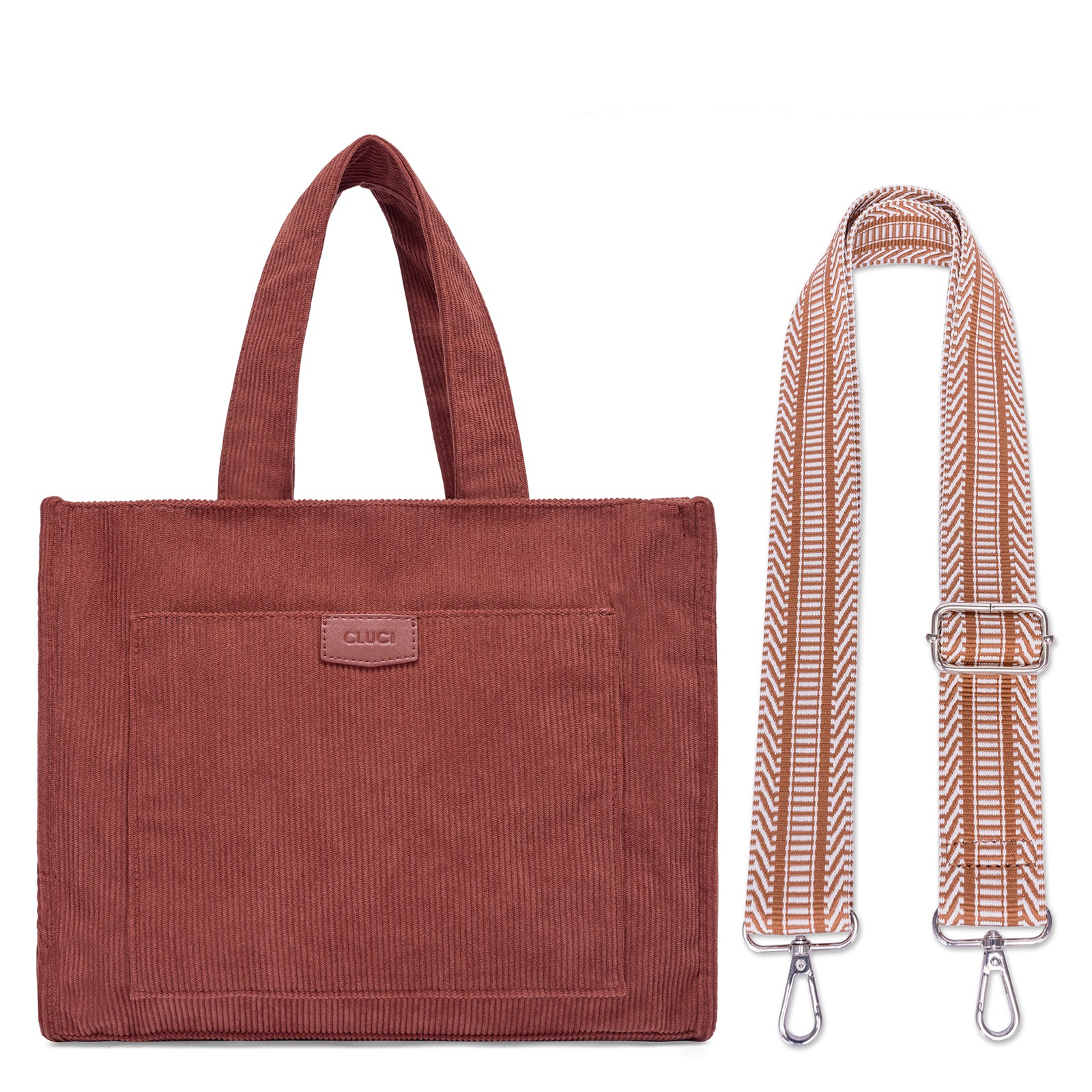 Wide Purse Strap Crossbody Purses Adjustable Replacement Shoulder Handbag Strap—Brown