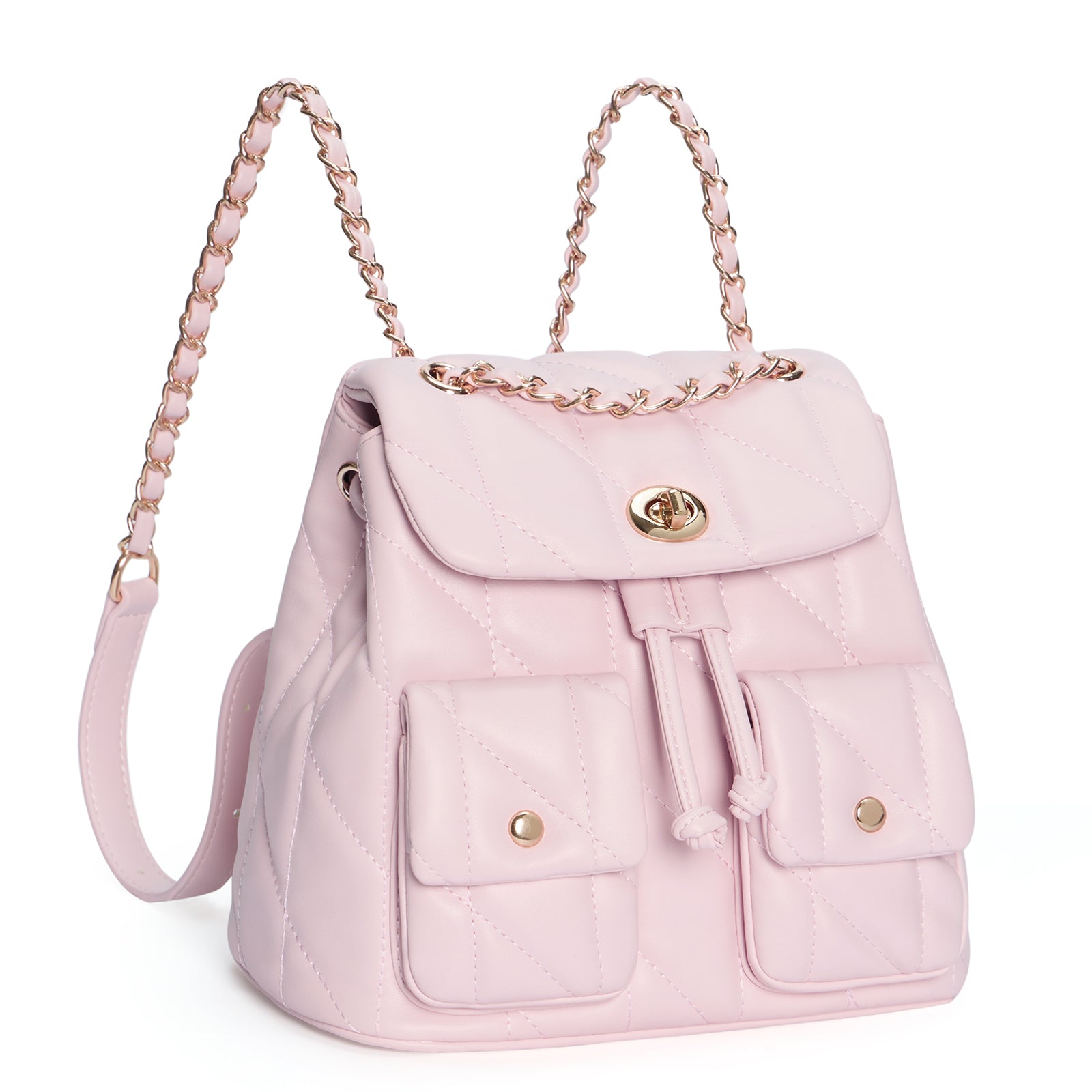 CLUCI Small Backpack Purse for Women,Mini Vegan Leather Tabby Backpack for Woman Quilted Bookbag Crossbody Bag