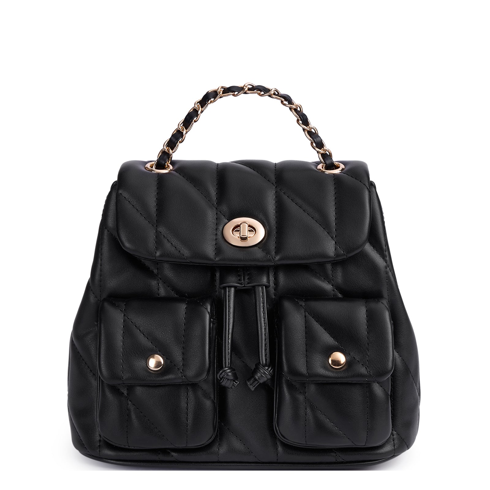 CLUCI Small Backpack Purse for Women,Mini Vegan Leather Tabby Backpack for Woman Quilted Bookbag Crossbody Bag