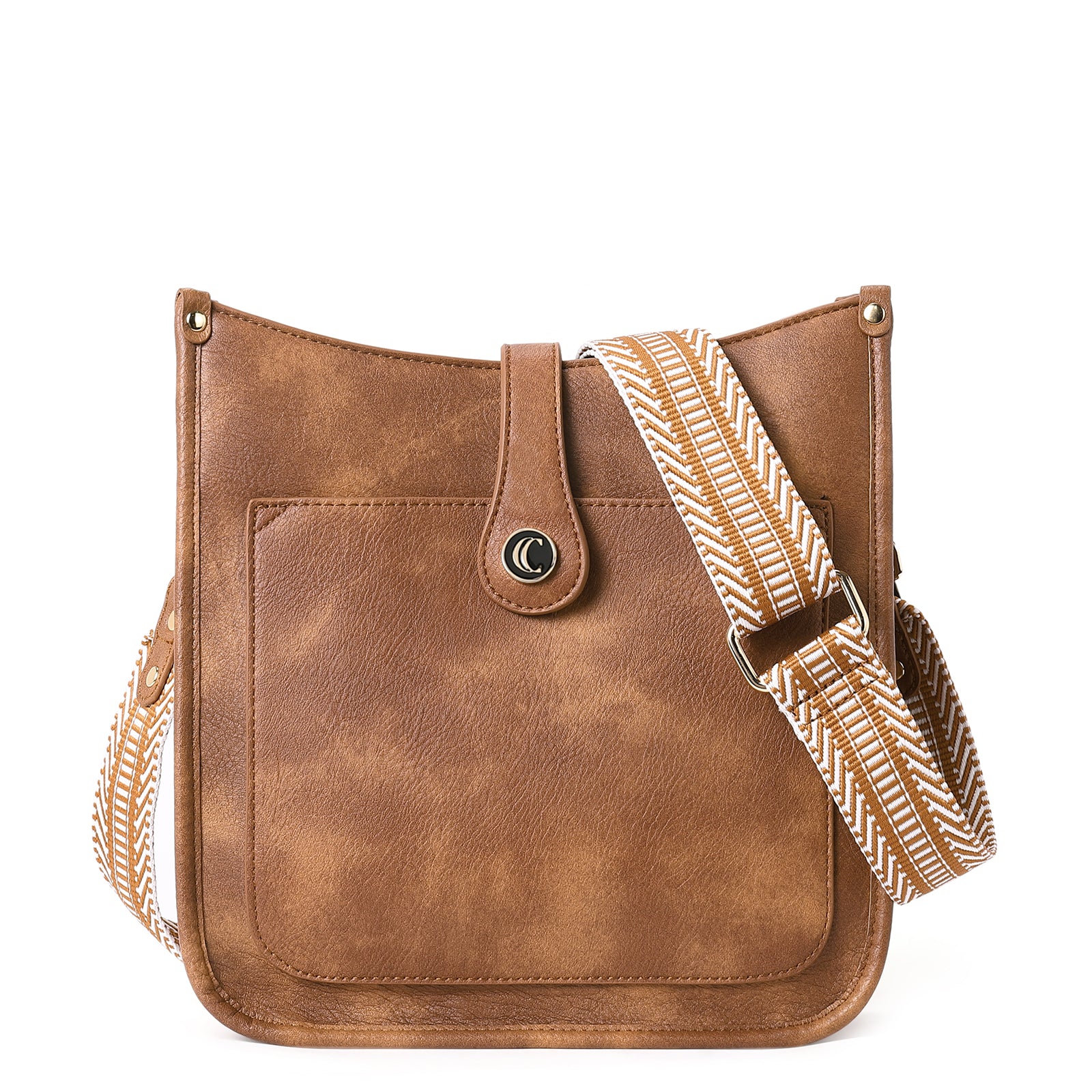 Crossbody Bags For Women Trendy Shoulder Bag Vegan Leather Purse with Two Straps