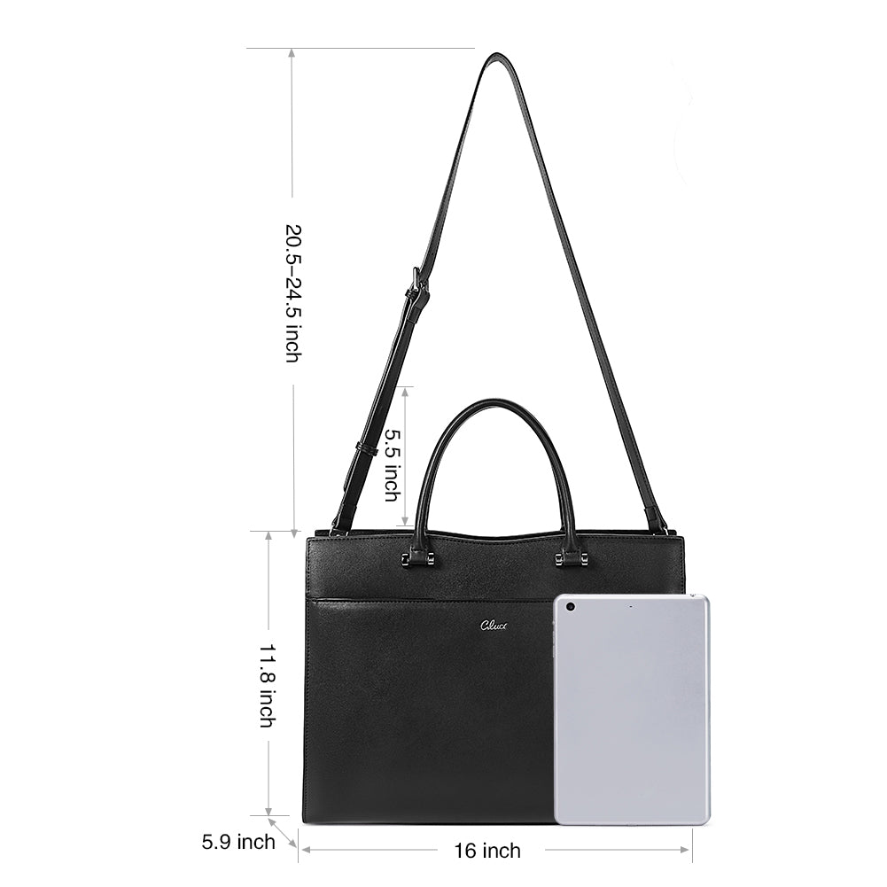 Lauren Ladies Vegan Leather Laptop Briefcase Laptop Bag