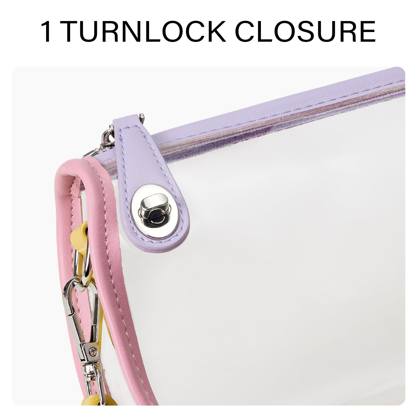 CLUCI Clear Purse Crossbody Bags for Concerts Sports Events Festivals