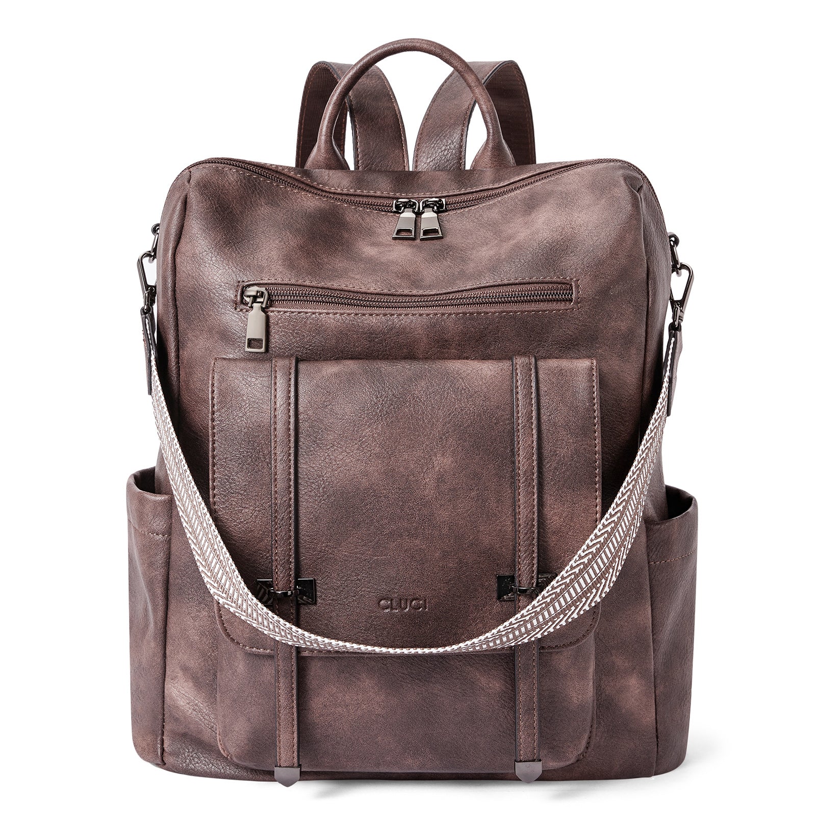 CLUCI Backpack Purse for Women Leather Backpack Purse Travel Fashion Convertible Designer Ladies Shoulder Bags