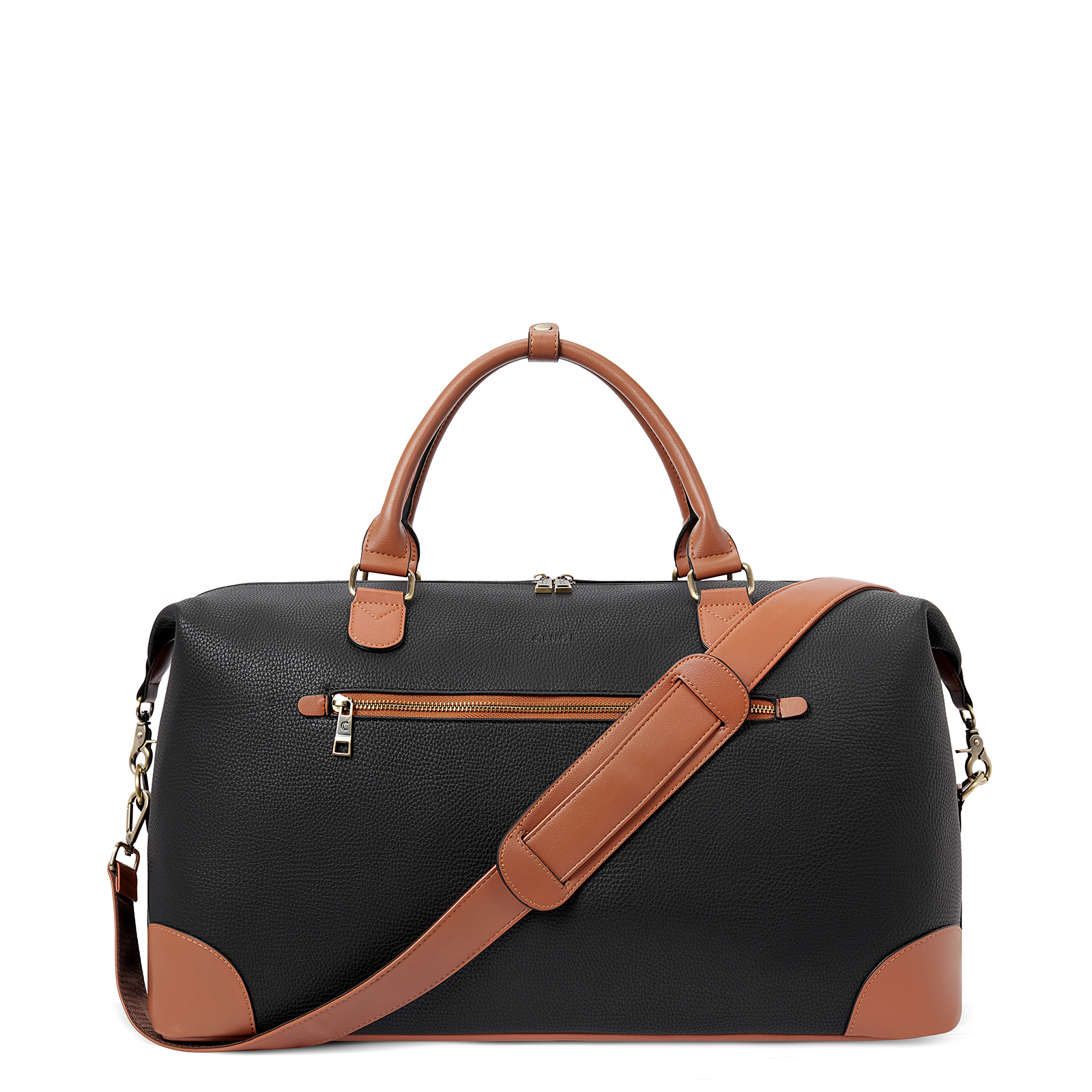 CLUCI Weekender Bag for Women Leather Travel Overnight Tote Duffel Bags with Trolley Sleeve