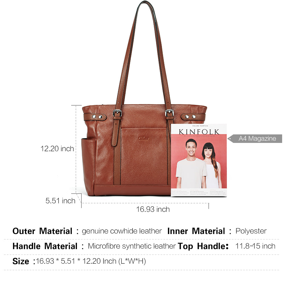 Claire Business Genuine Leather Handbag Briefcase For Women