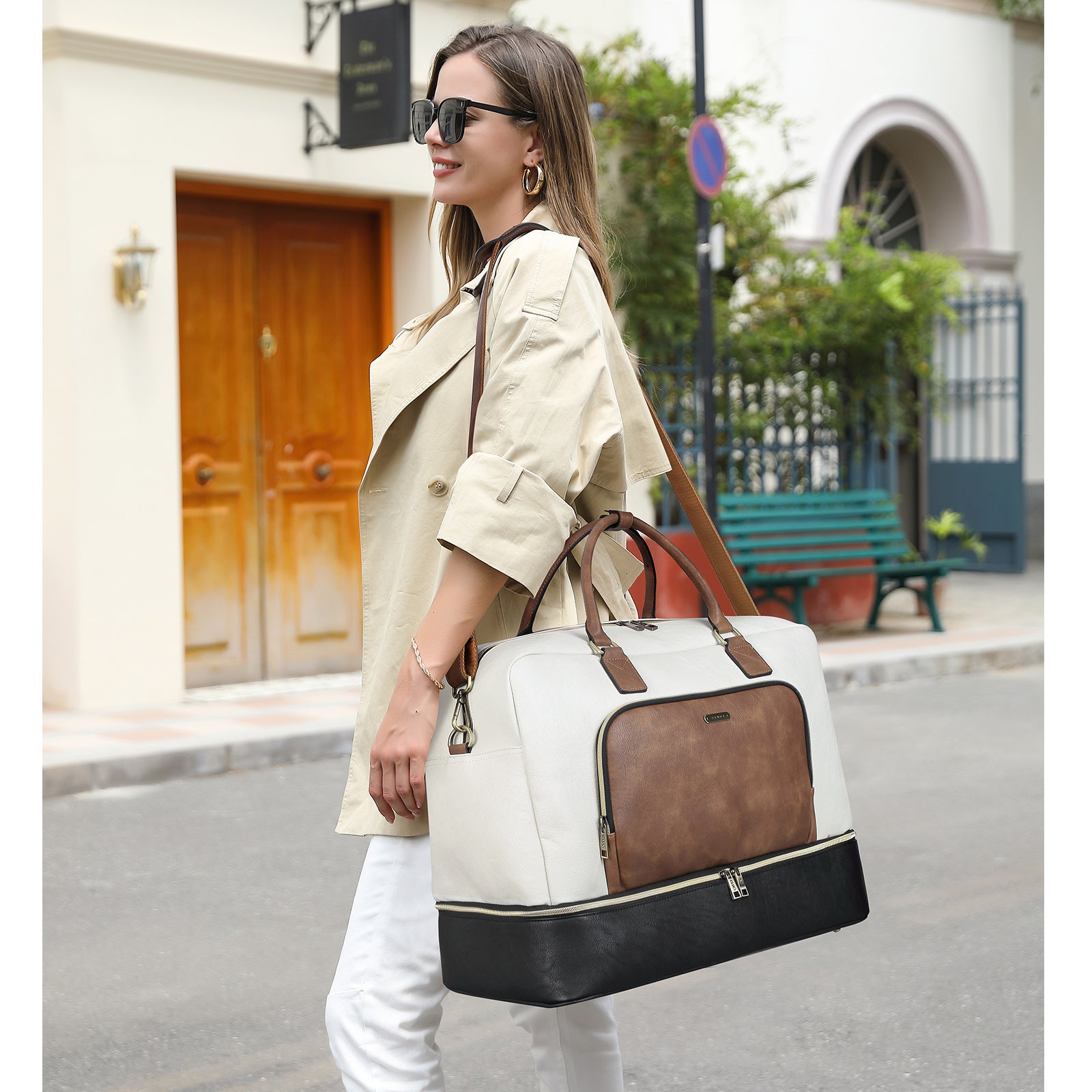 Leather Oversized Weekender Bags