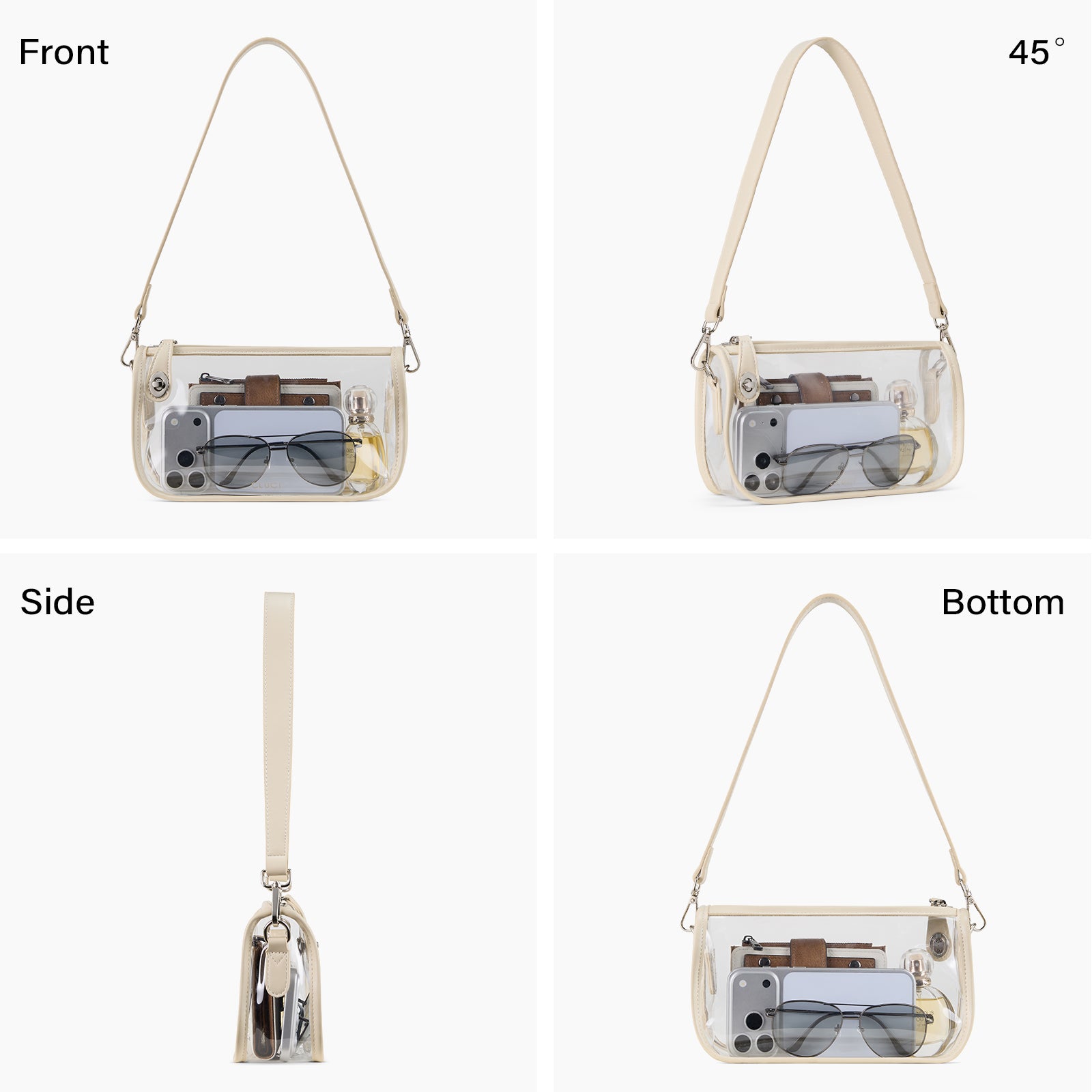 CLUCI Clear Purse Crossbody Bags for Concerts Sports Events Festivals