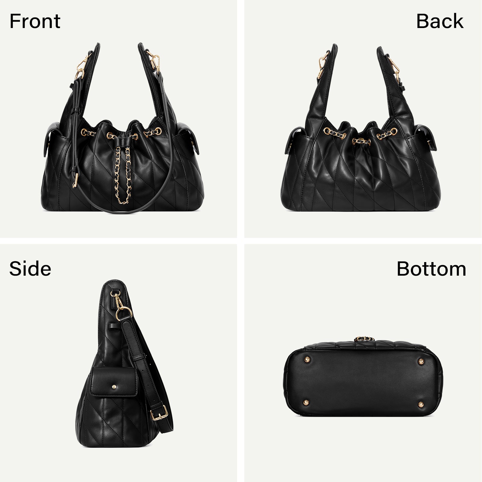Cluci Chic Bag - Crumpled Shoulder Purse
