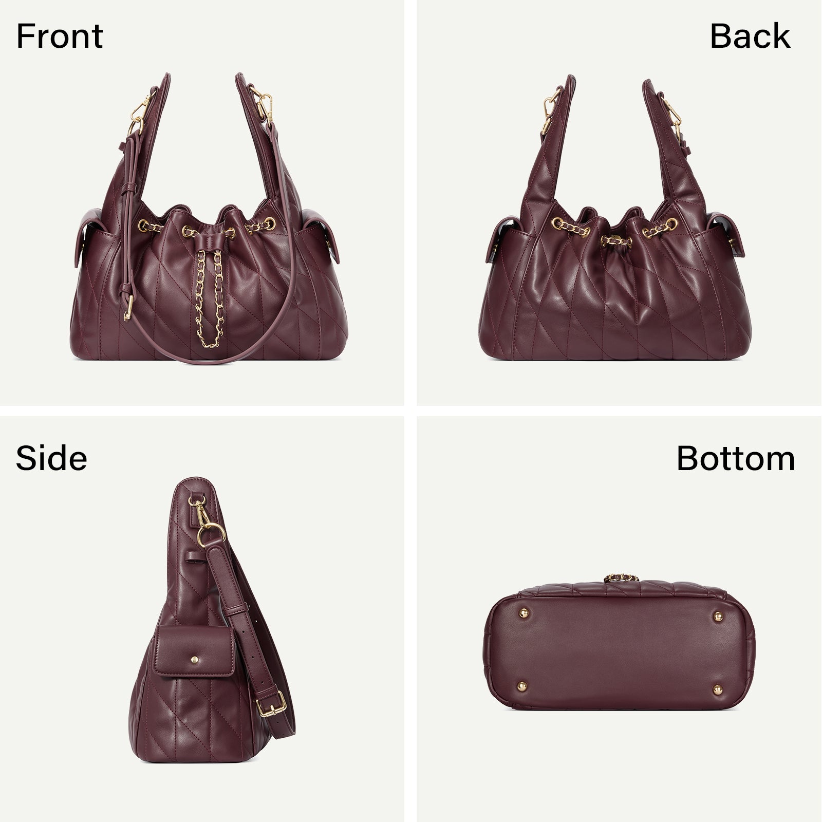 Cluci Chic Bag - Crumpled Shoulder Purse