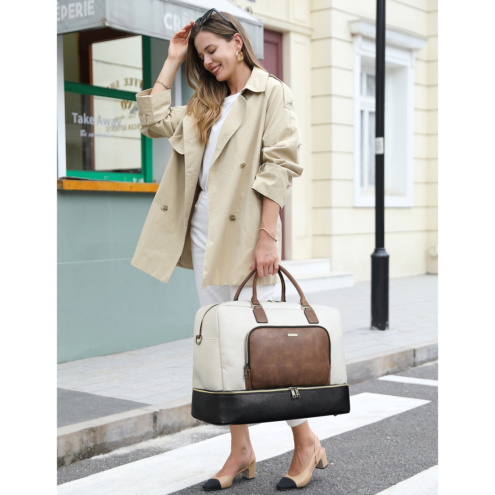 Leather Oversized Weekender Bags