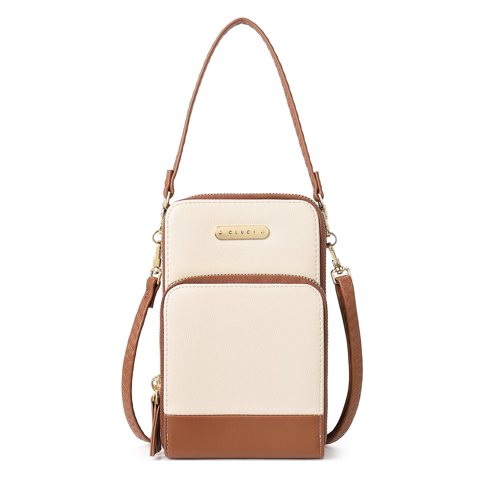 CLUCI Small Crossbody Bag for Women Leather Cellphone Shoulder Purses Fashion Travel Designer Wallet