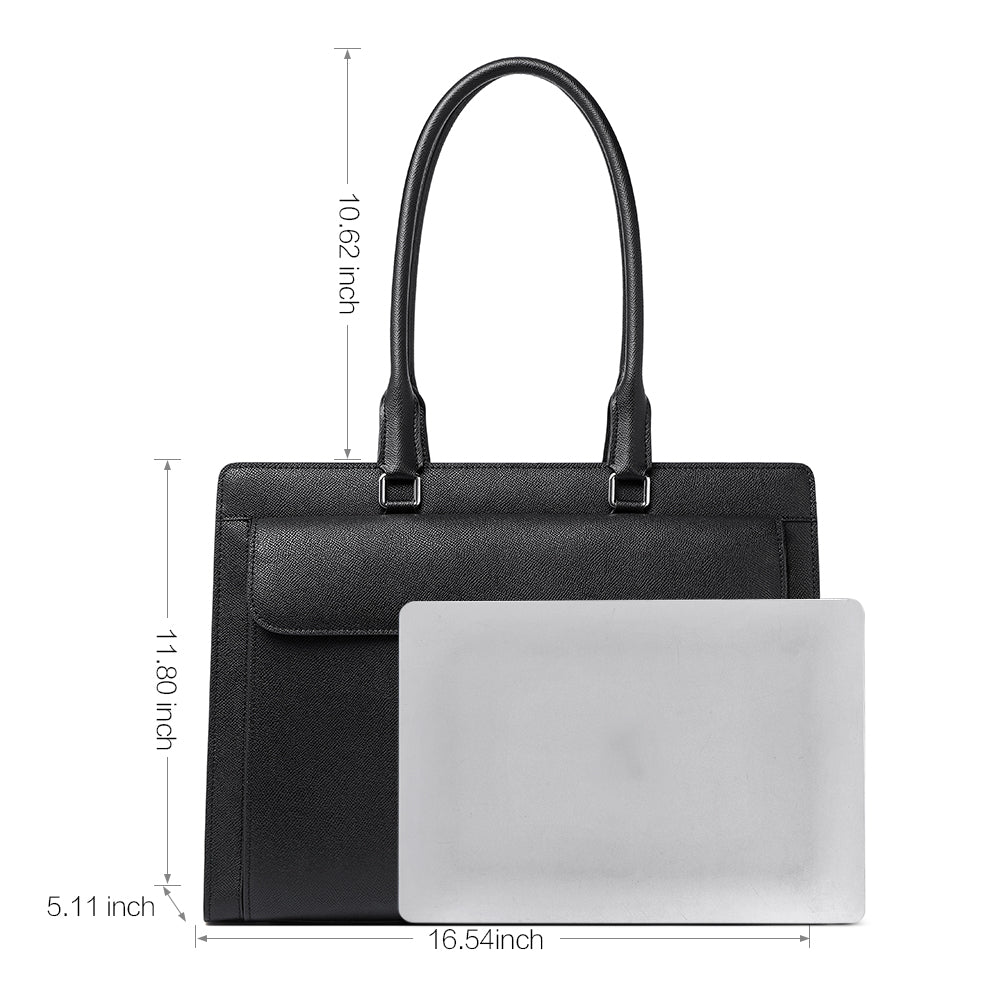 Davidson Classic Vintage Ladies Leather Briefcase Messenger Bag