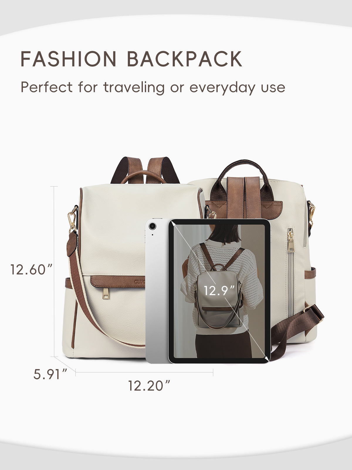 Large Capacity Fashion Designer Womens Backpack Purse