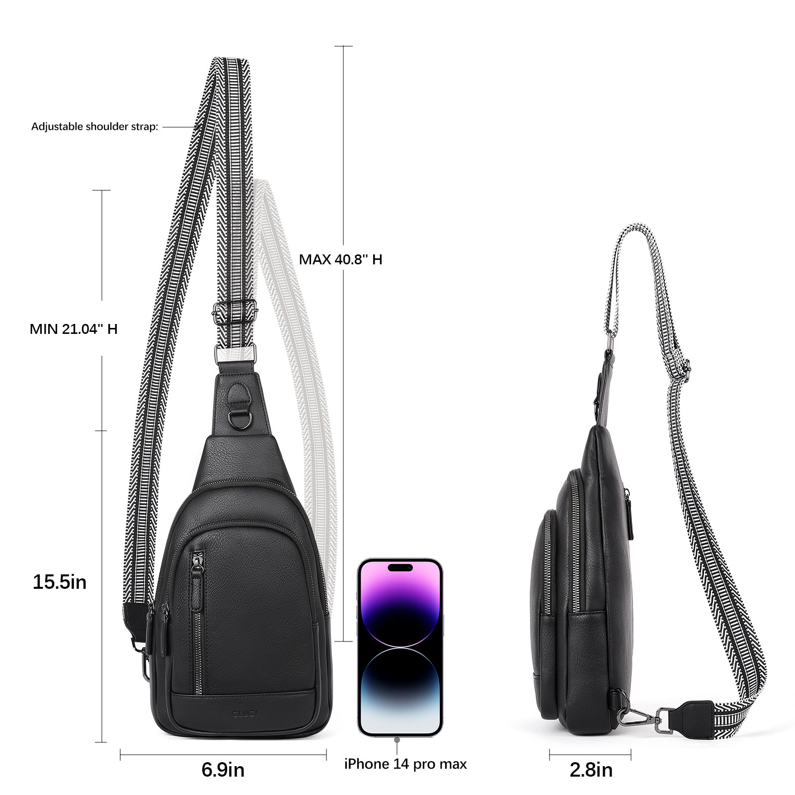 CLUCI Sling Bag for Women Crossbody Leather
