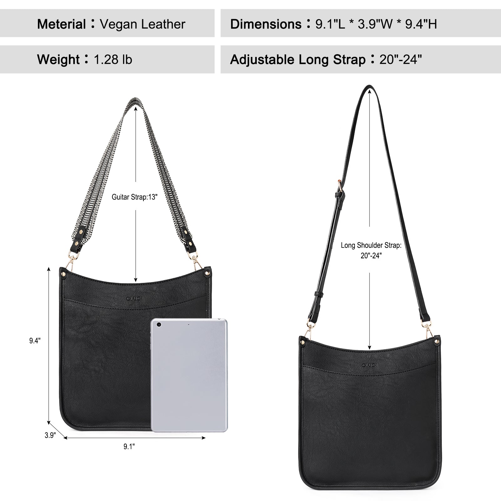 Trendy Medium Crossbody Bags with Two Straps