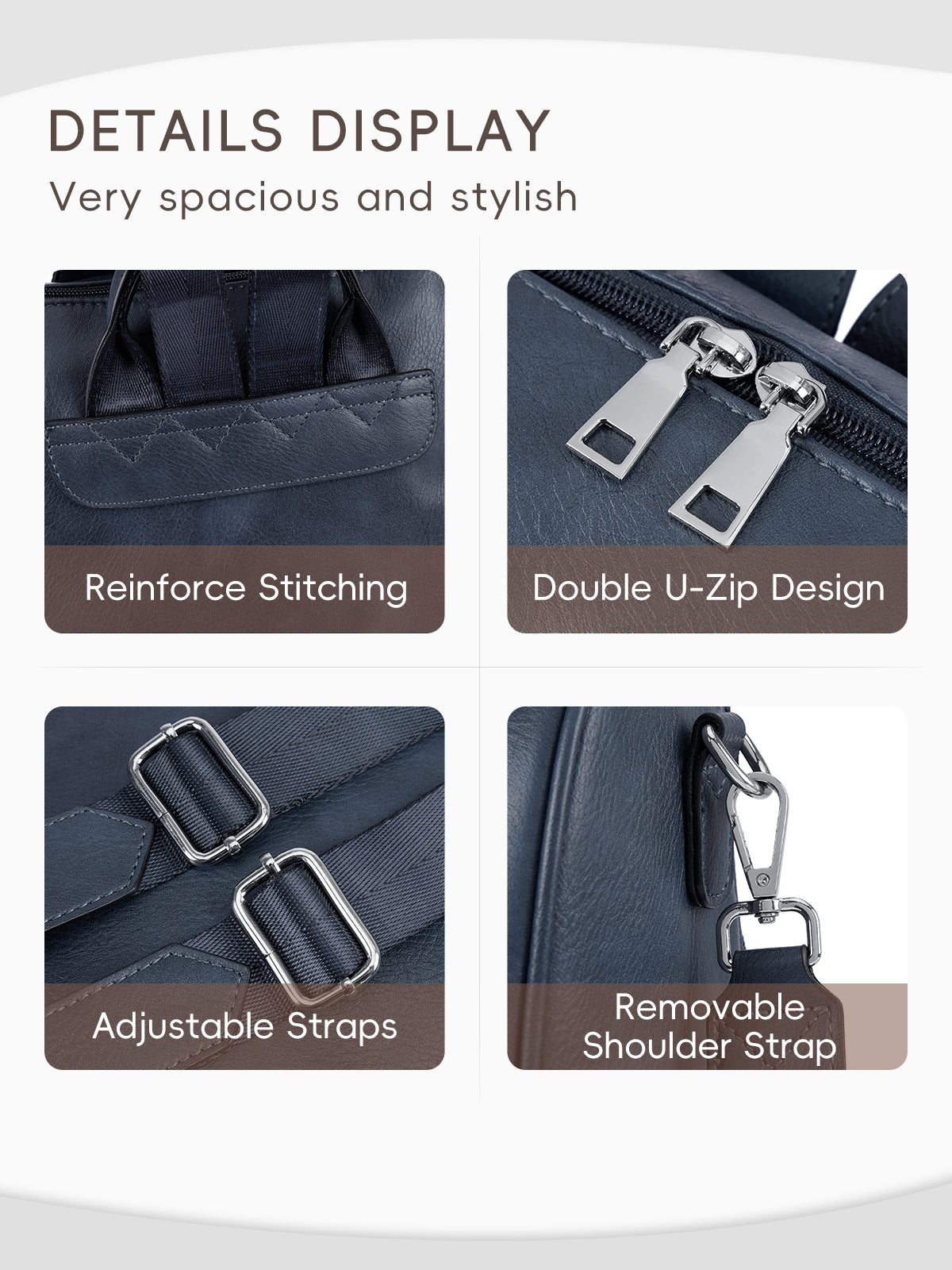 Large Capacity Fashion Designer Womens Backpack Purse