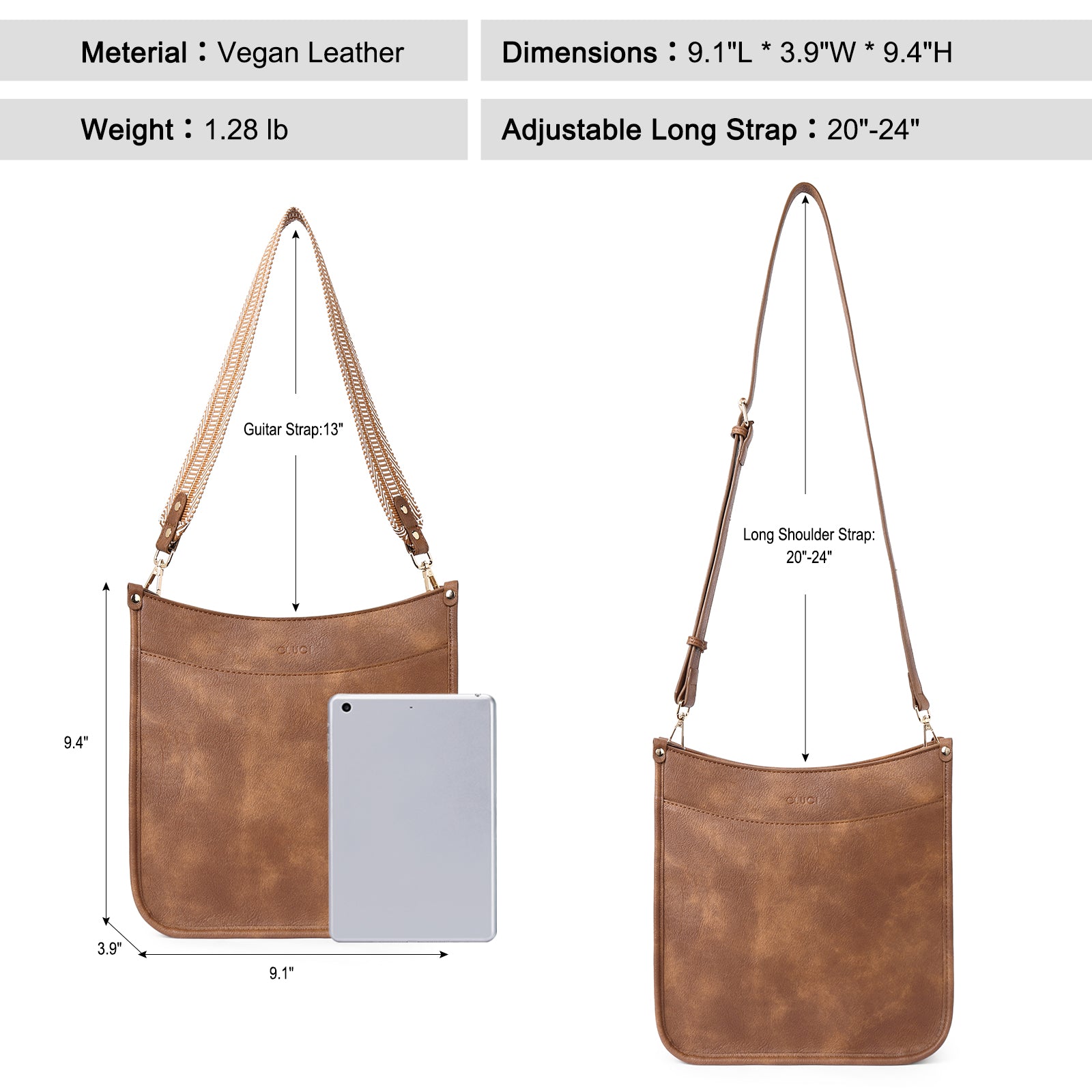 Trendy Medium Crossbody Bags with Two Straps