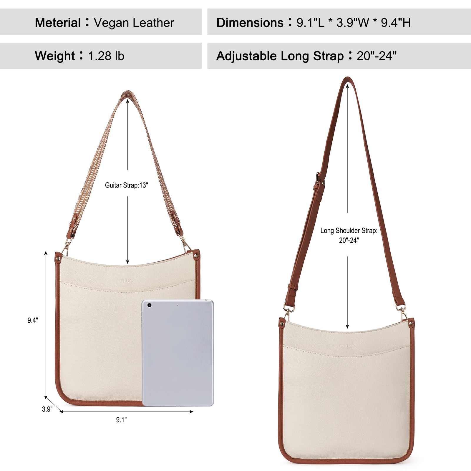 Trendy Medium Crossbody Bags with Two Straps
