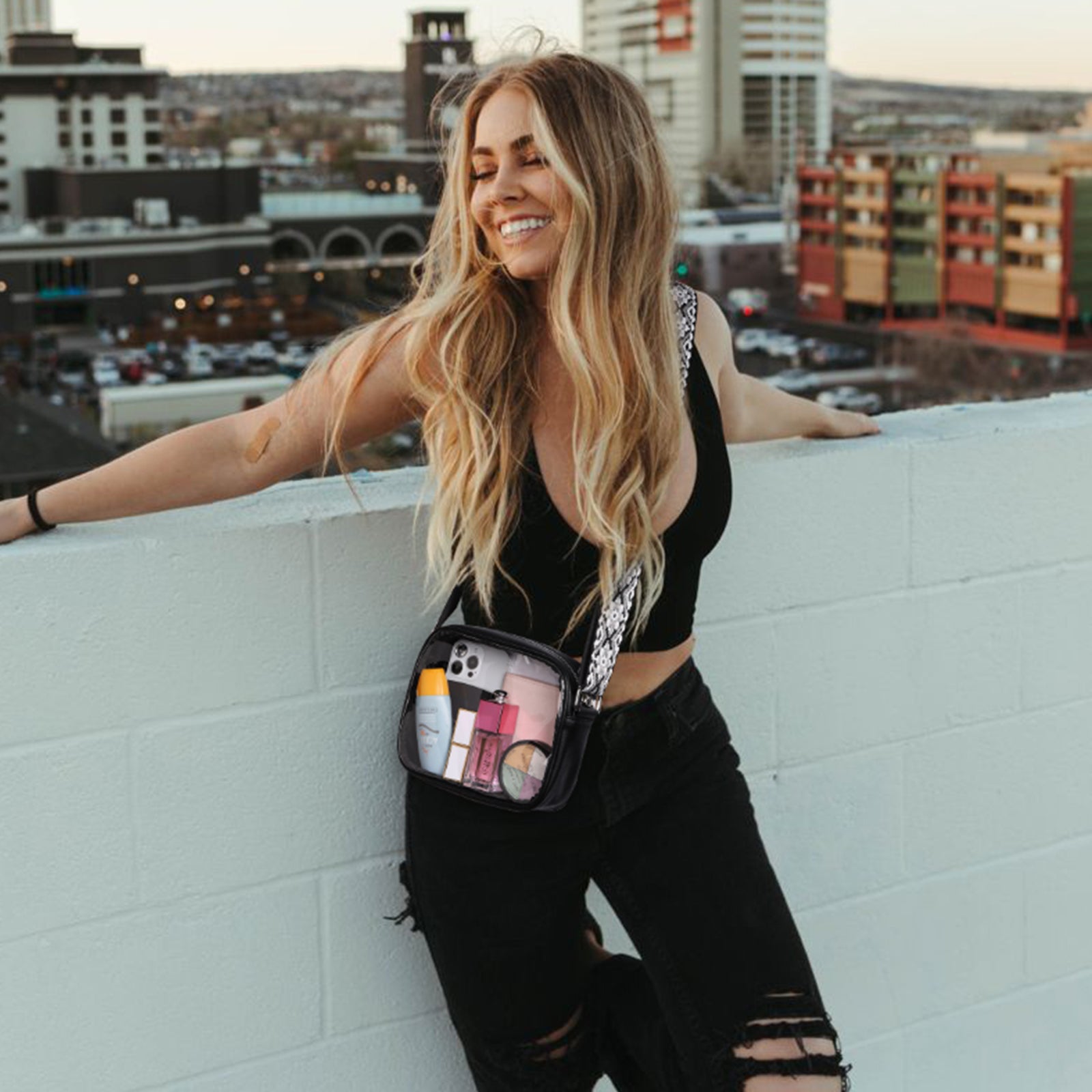 CLUCI Trendy Clear Crossbody Bags for Women